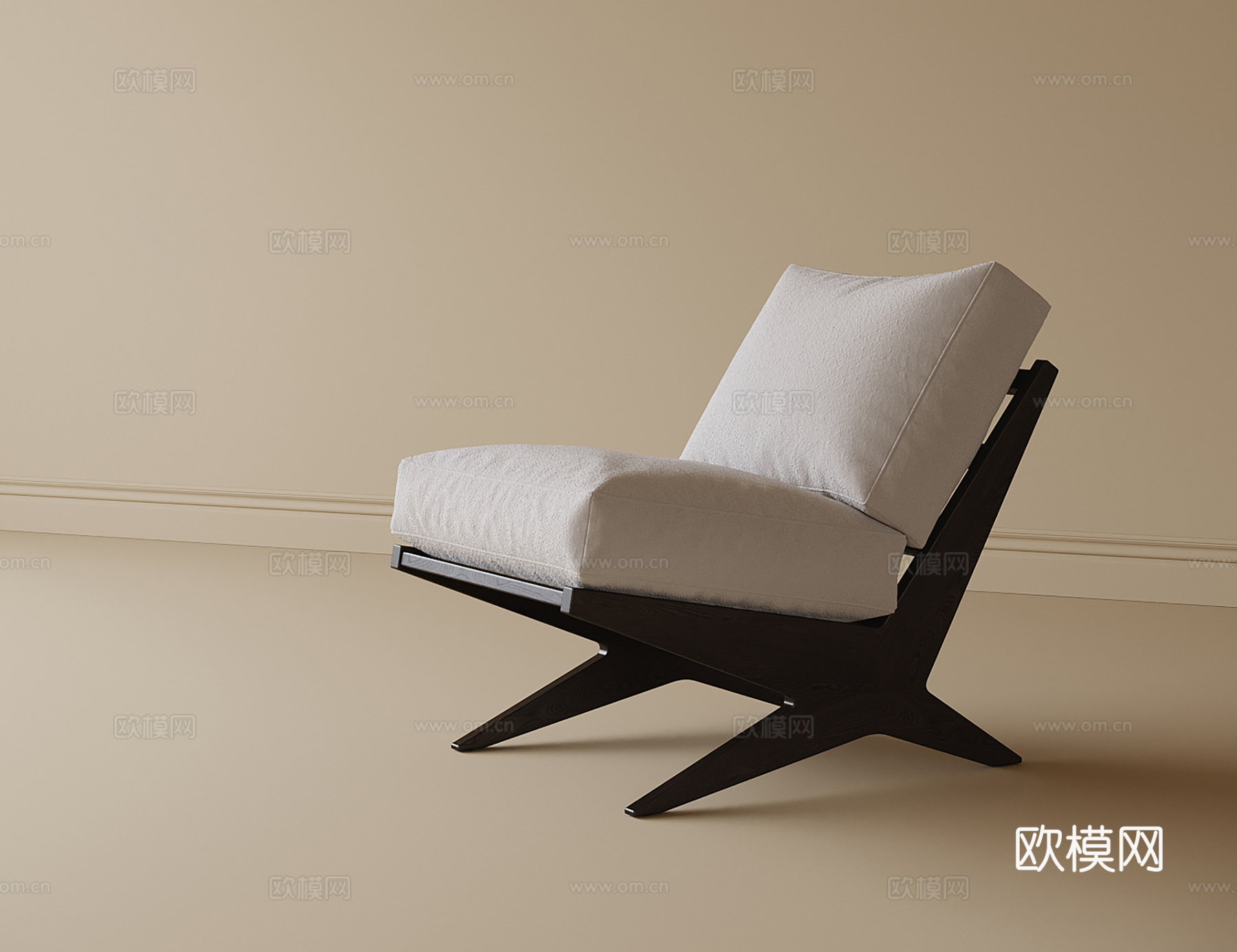 现代休闲椅3d模型