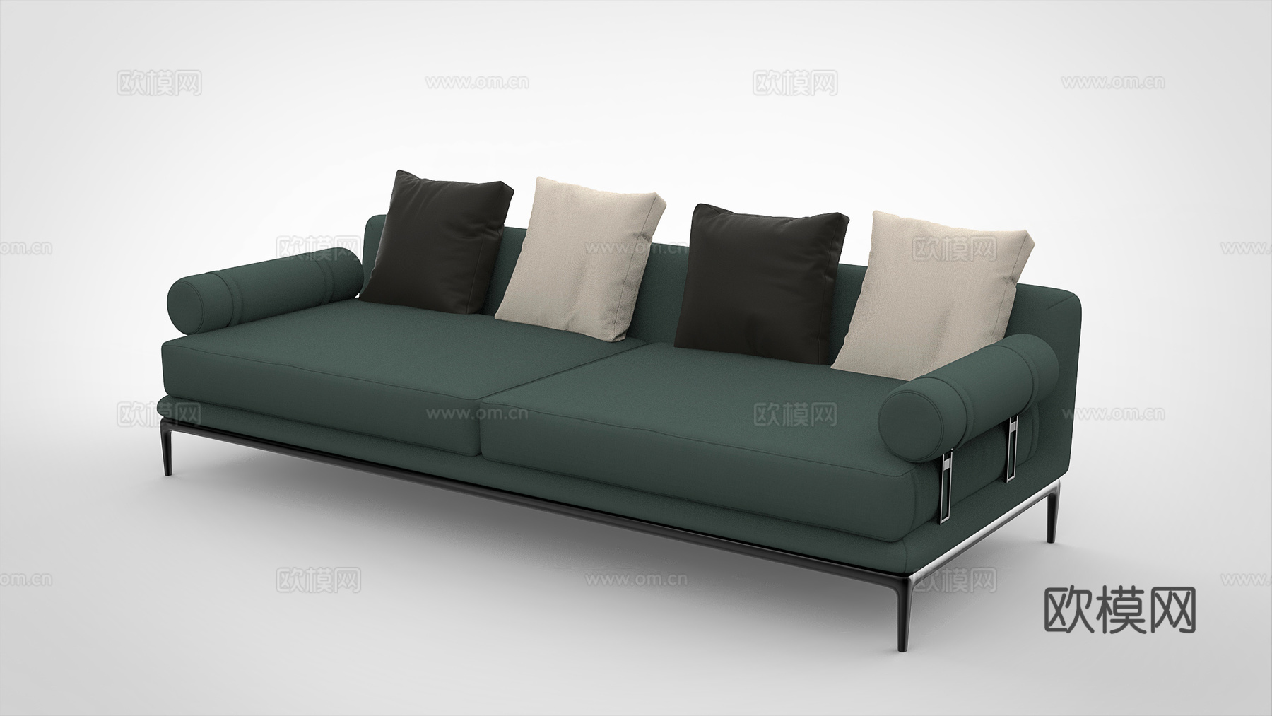 现代风格沙发3D模型3d模型下载（渲染图2）