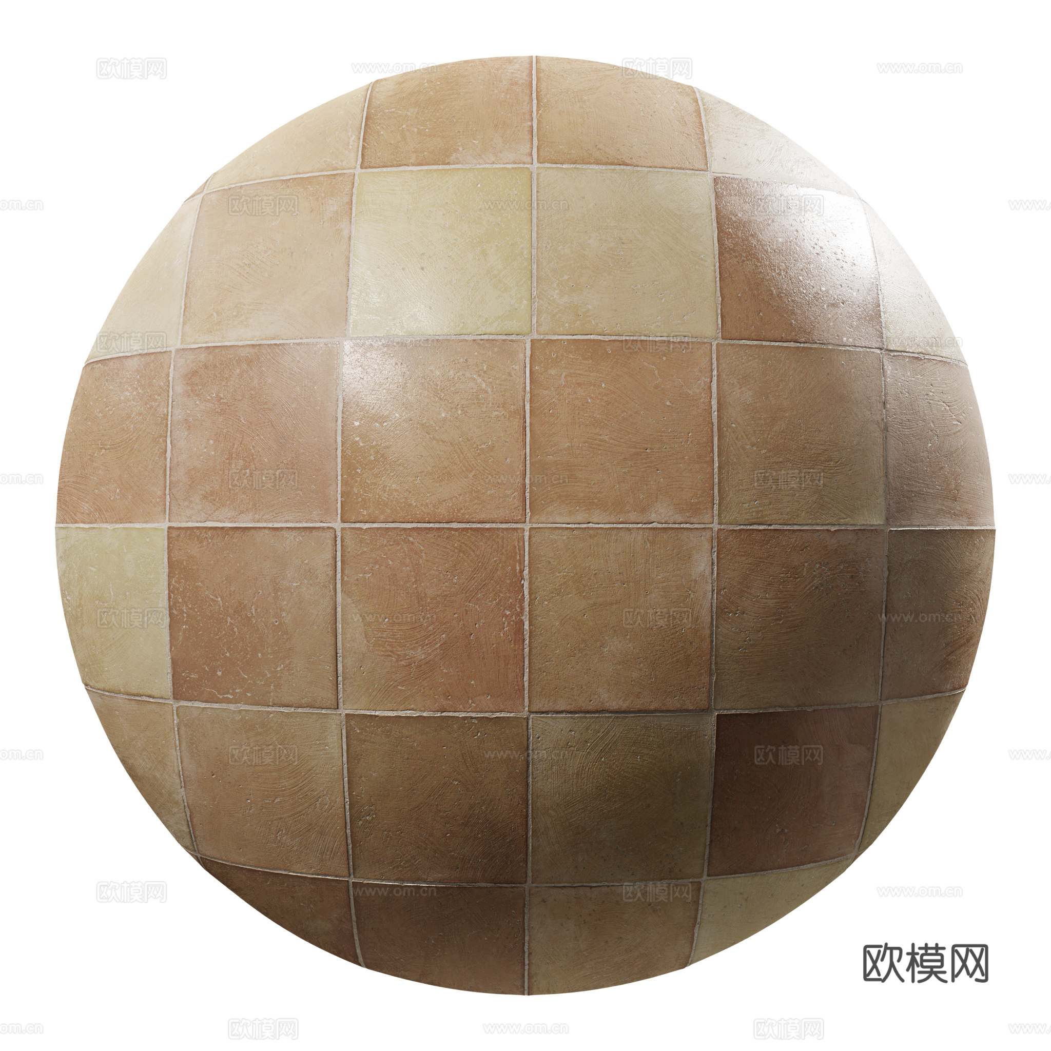 复古棕色方形瓷砖 地砖 陶土