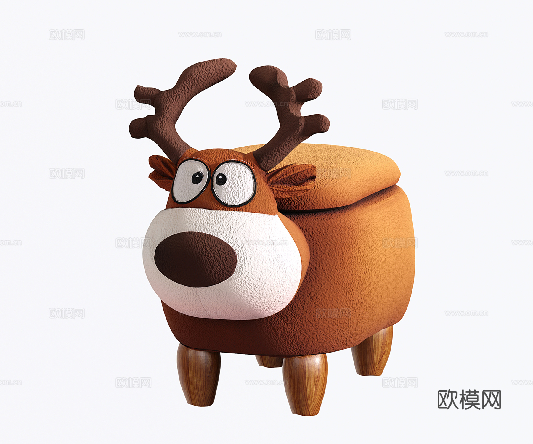 现代麋鹿凳子 换鞋凳 儿童坐凳 玩偶su模型