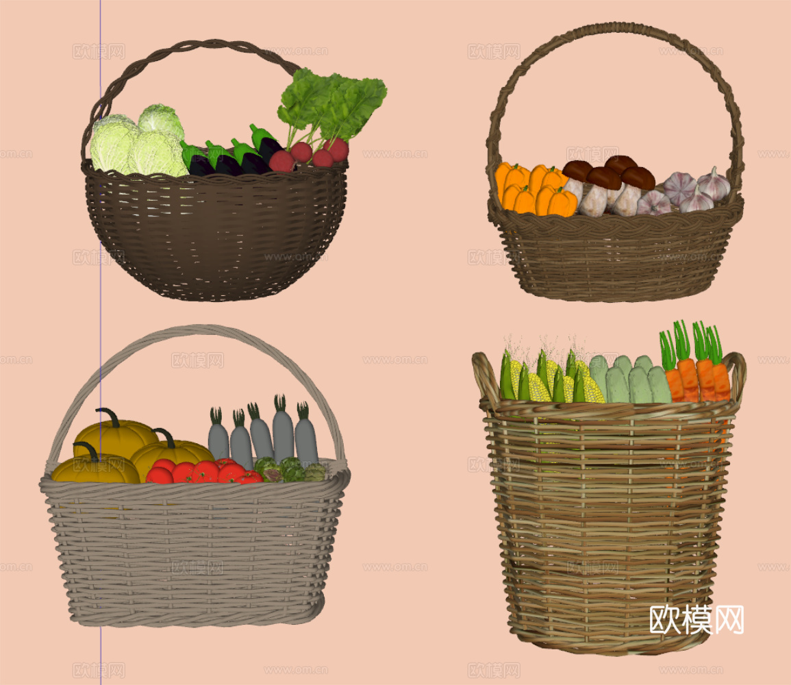 蔬菜篮su模型