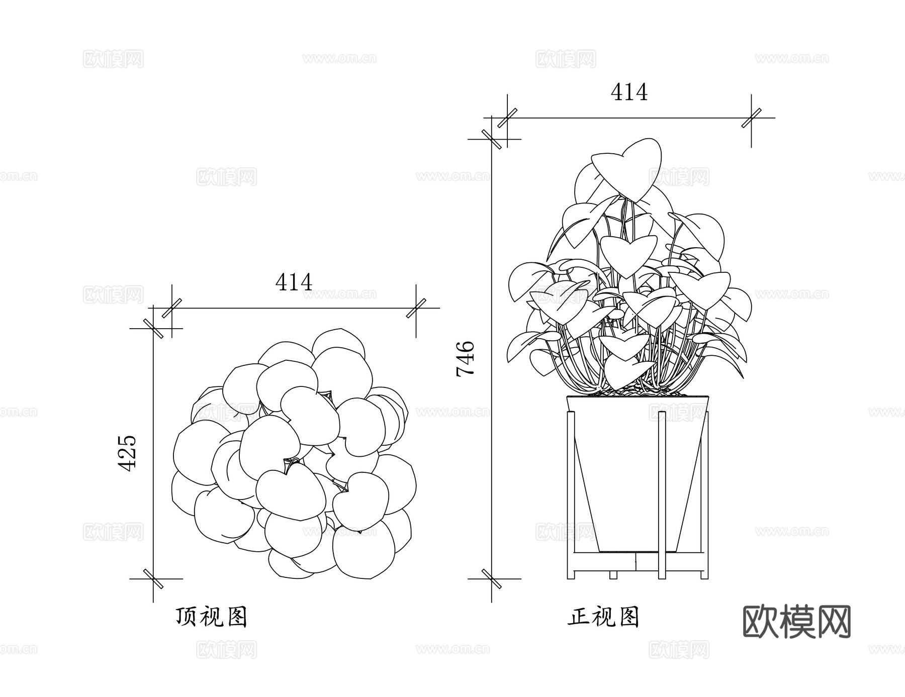 三角风 土鼓藤 钻天风 上树蜈蚣 爬崖藤cad施工图