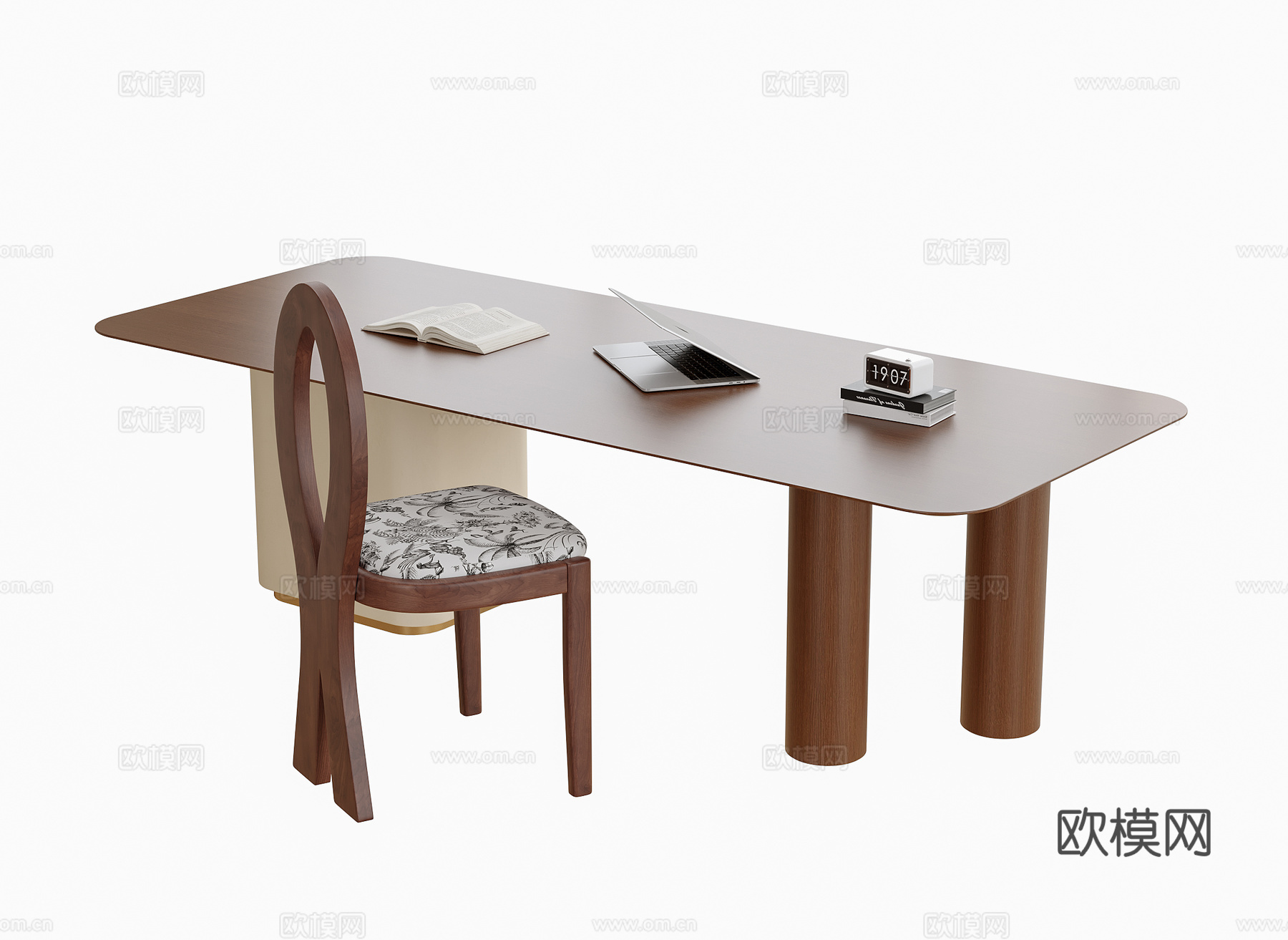 现代书桌椅su模型