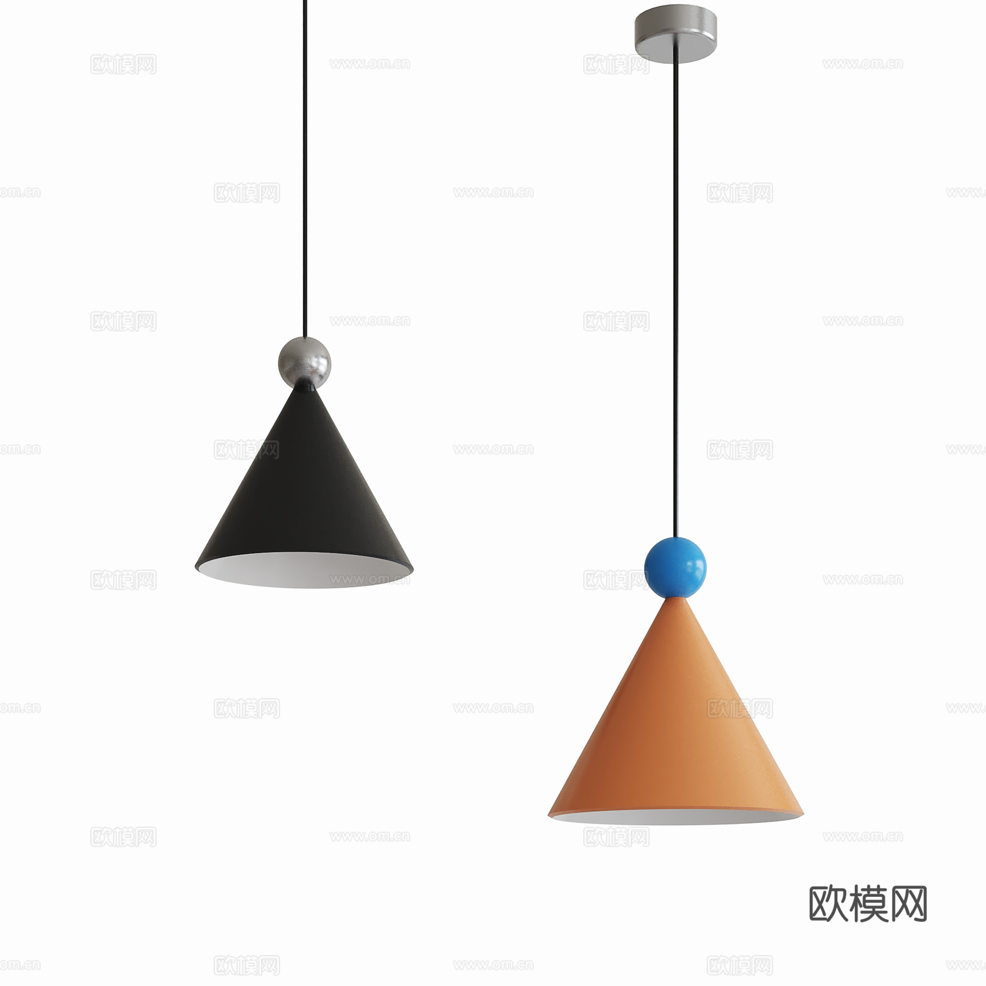 现代简约吊灯 儿童吊灯su模型