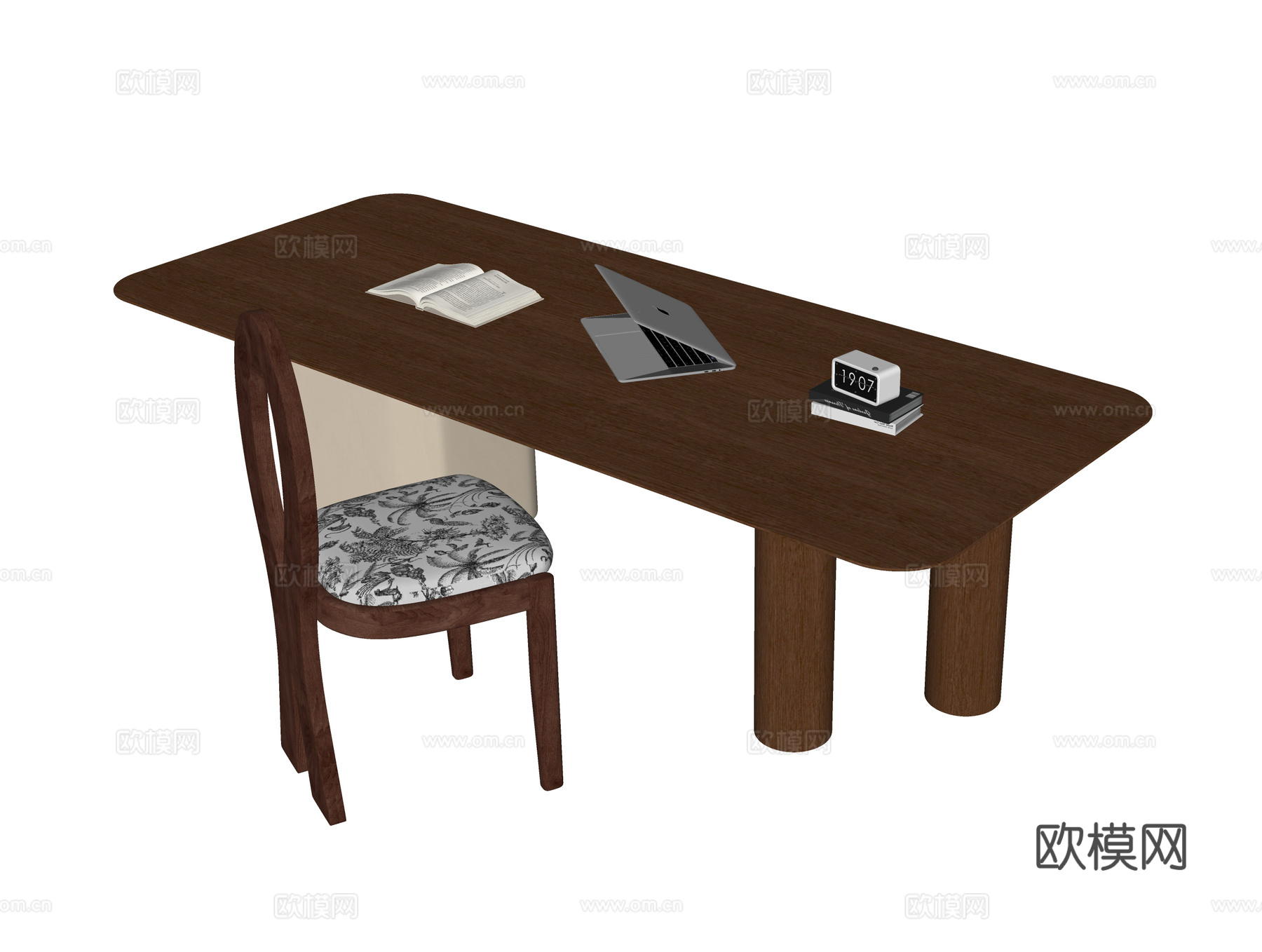 现代书桌椅su模型