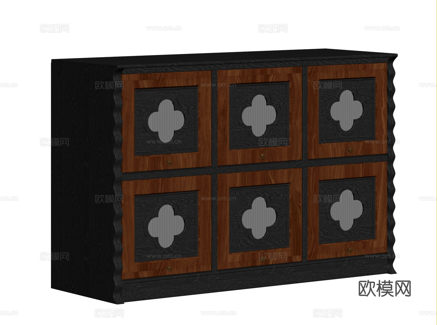 法式复古储物柜 斗柜 电视柜模块 置物收纳柜 落地书架su模型