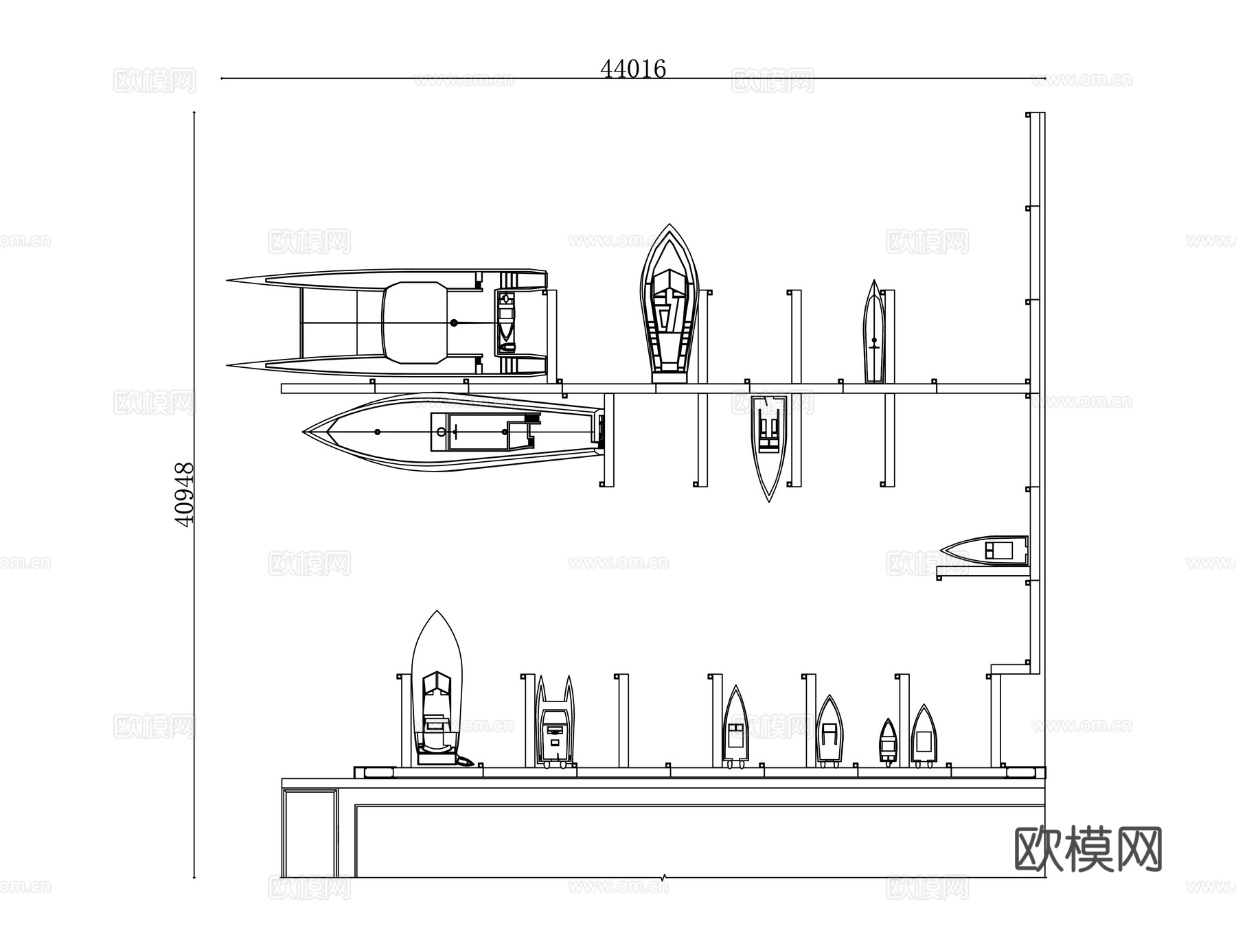 修船坞 造船坞 船台 船舶停靠坞 舰船维修坞cad施工图