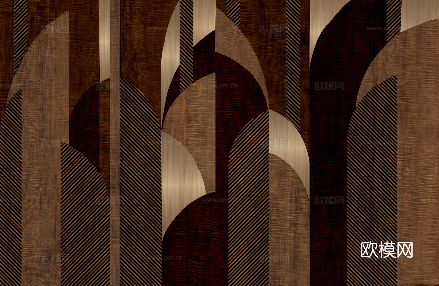 装饰花色墙面板贴图