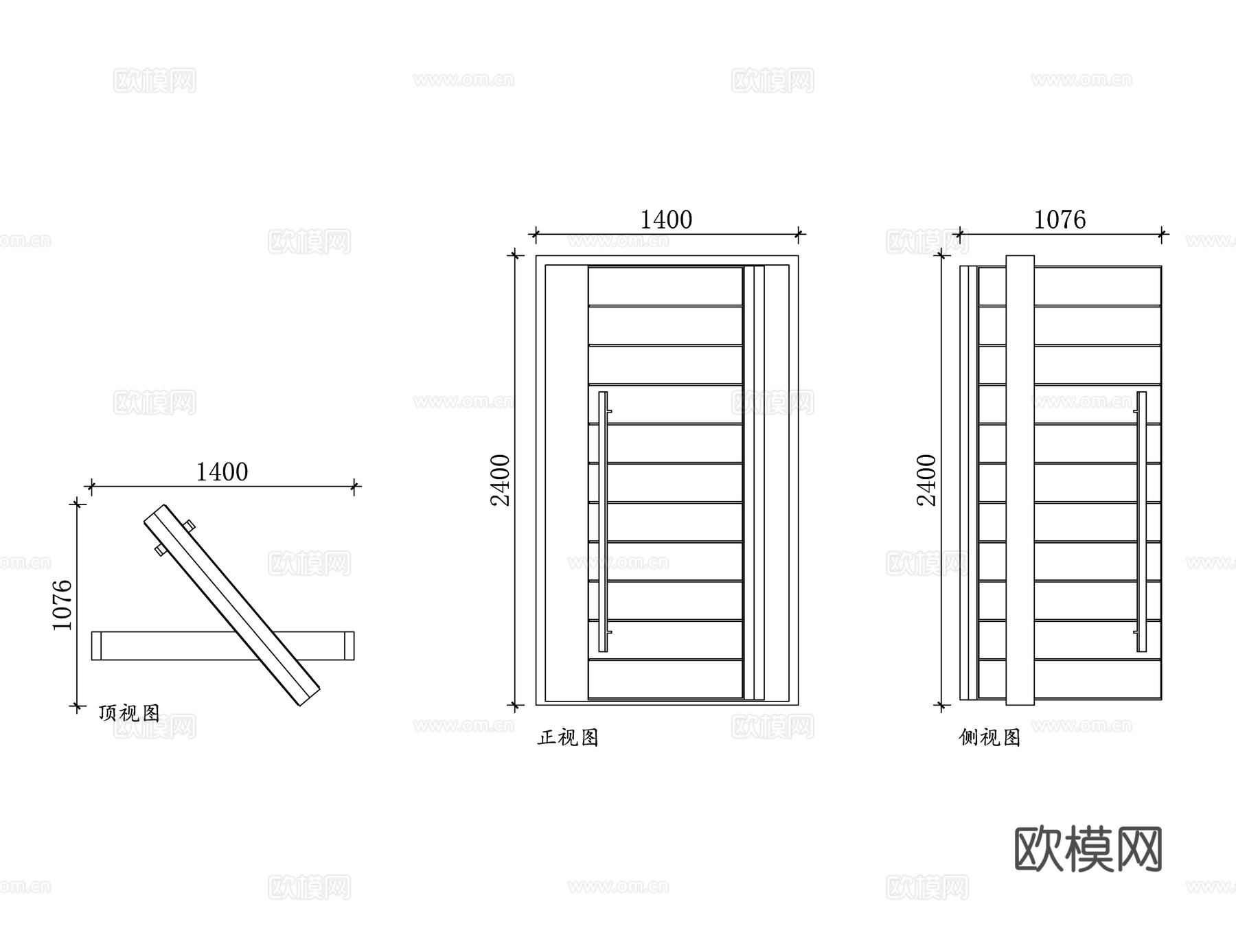 木制枢轴门 木质转轴门 实木中轴门 原木旋转门 木质回旋门cad施工图