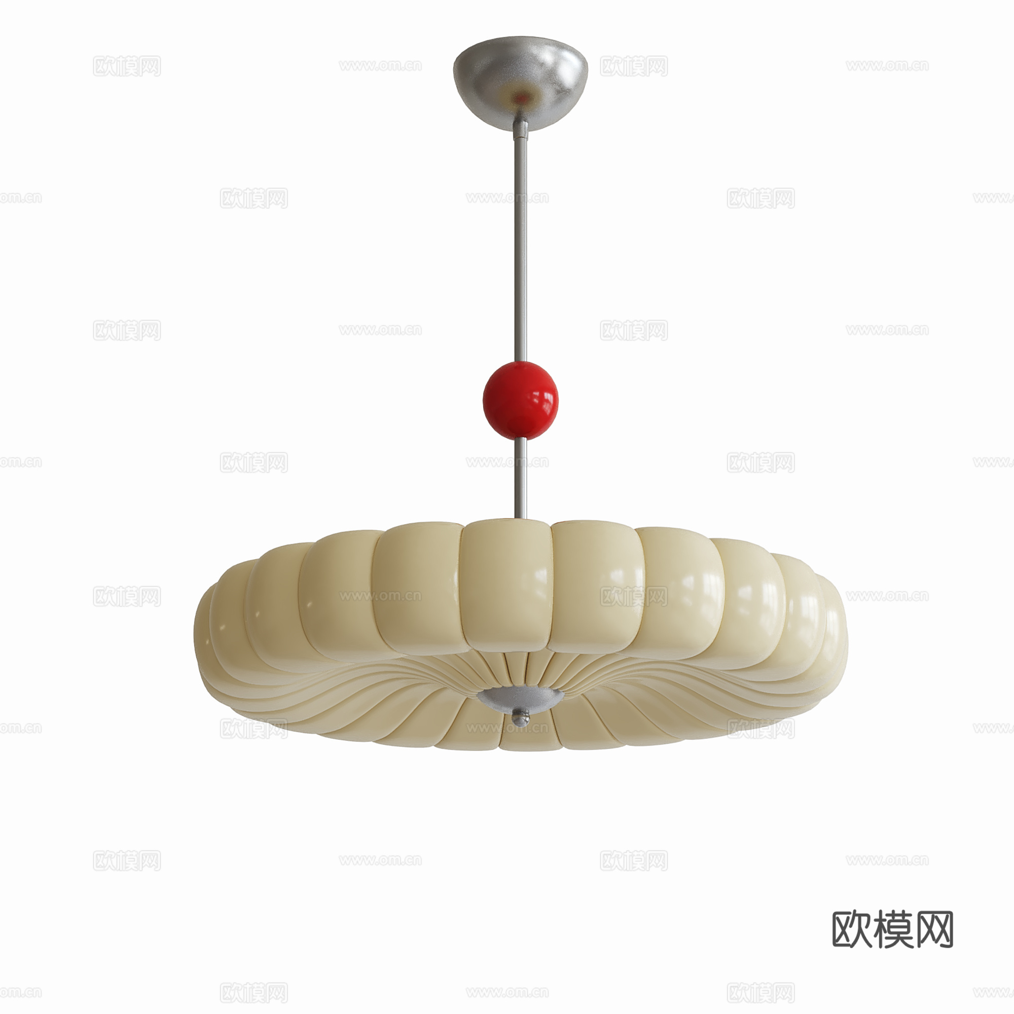 法式中古吊灯 奶油吊灯su模型