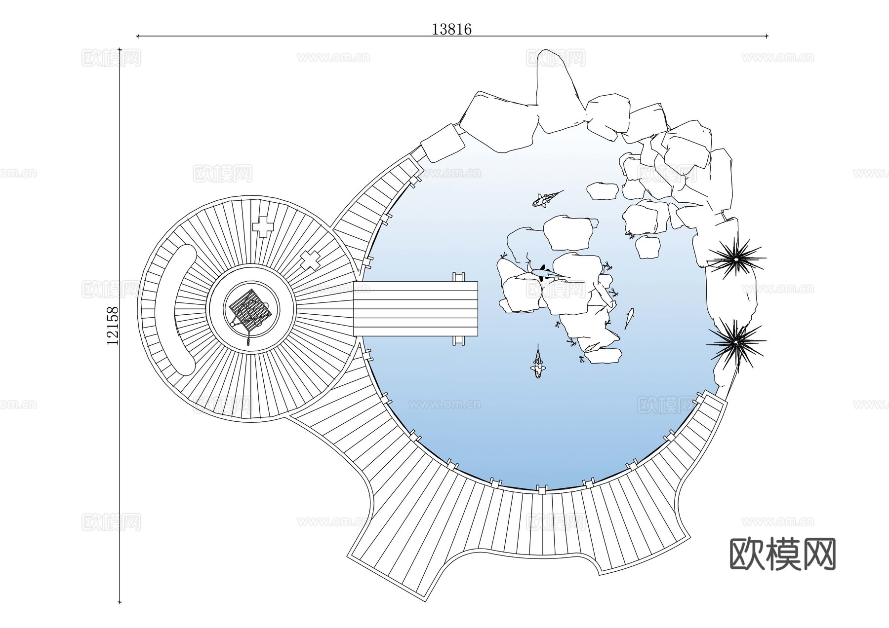 水景烧烤台 景观水景烧烤区 庭院水景烧烤台 休闲水景烧烤区cad施工图