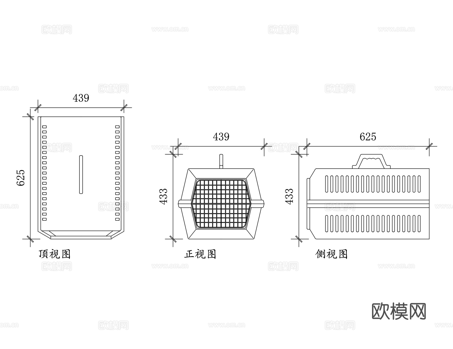 宠物航空箱 宠物外出箱 宠物托运箱 便携宠物箱 宠物出行箱cad施工图