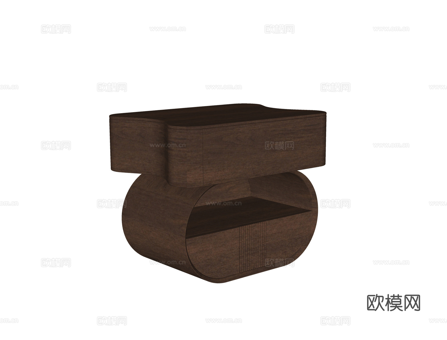 现代床头柜su模型