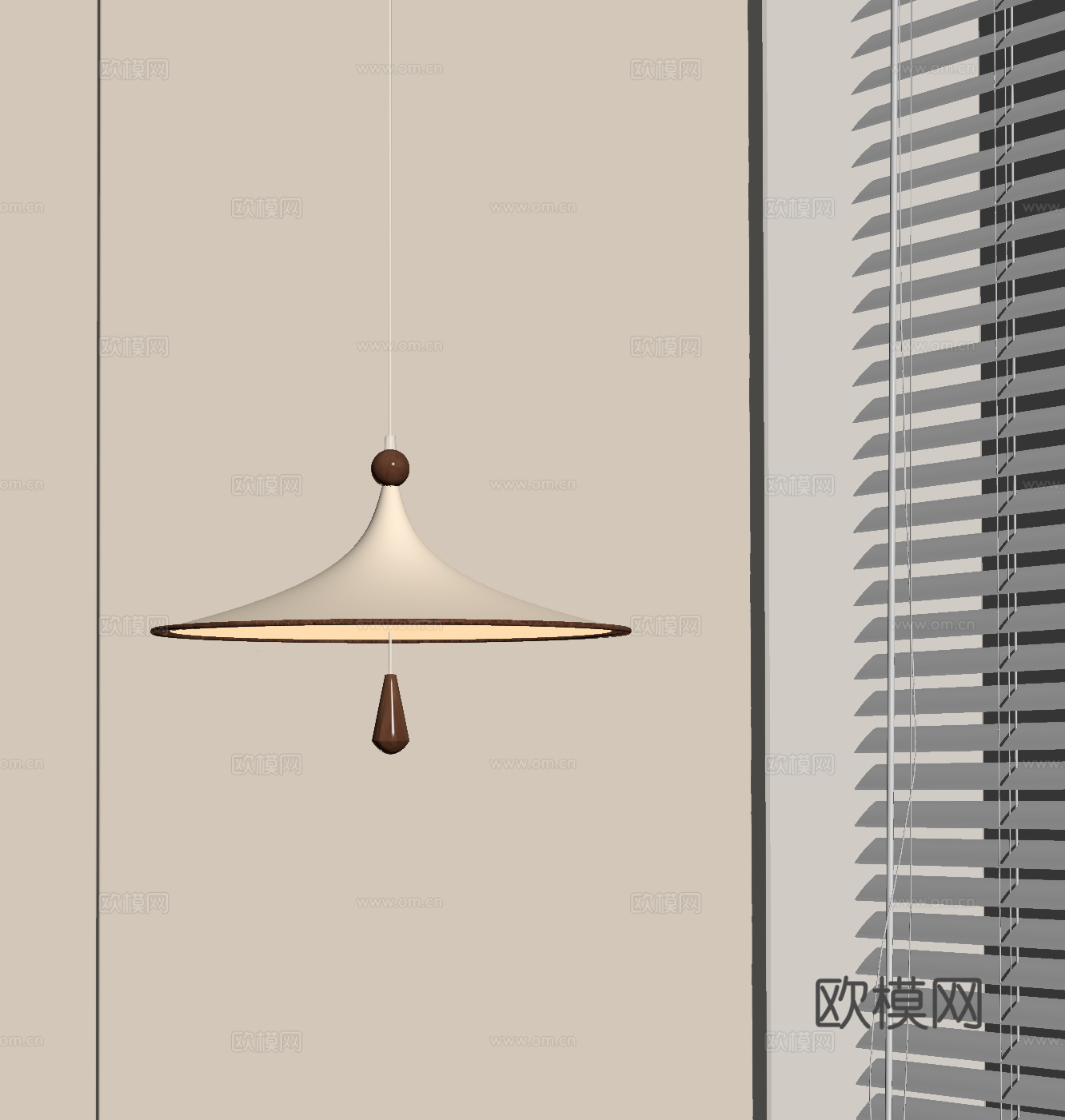 法式奶油吊灯 餐厅吊灯su模型