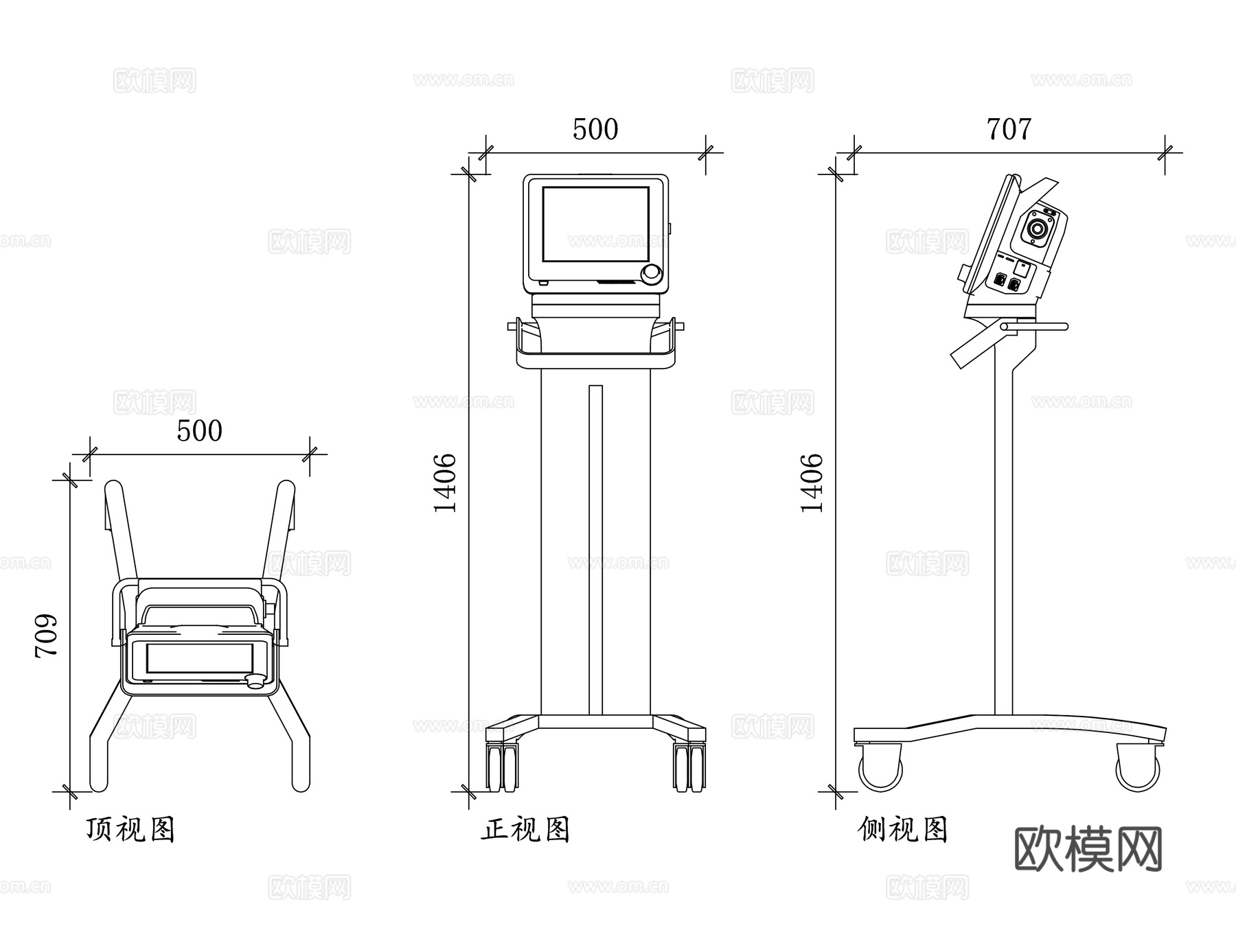 呼吸监测仪 呼吸检测仪 呼吸监护仪 呼吸传感器 呼吸记录仪cad施工图