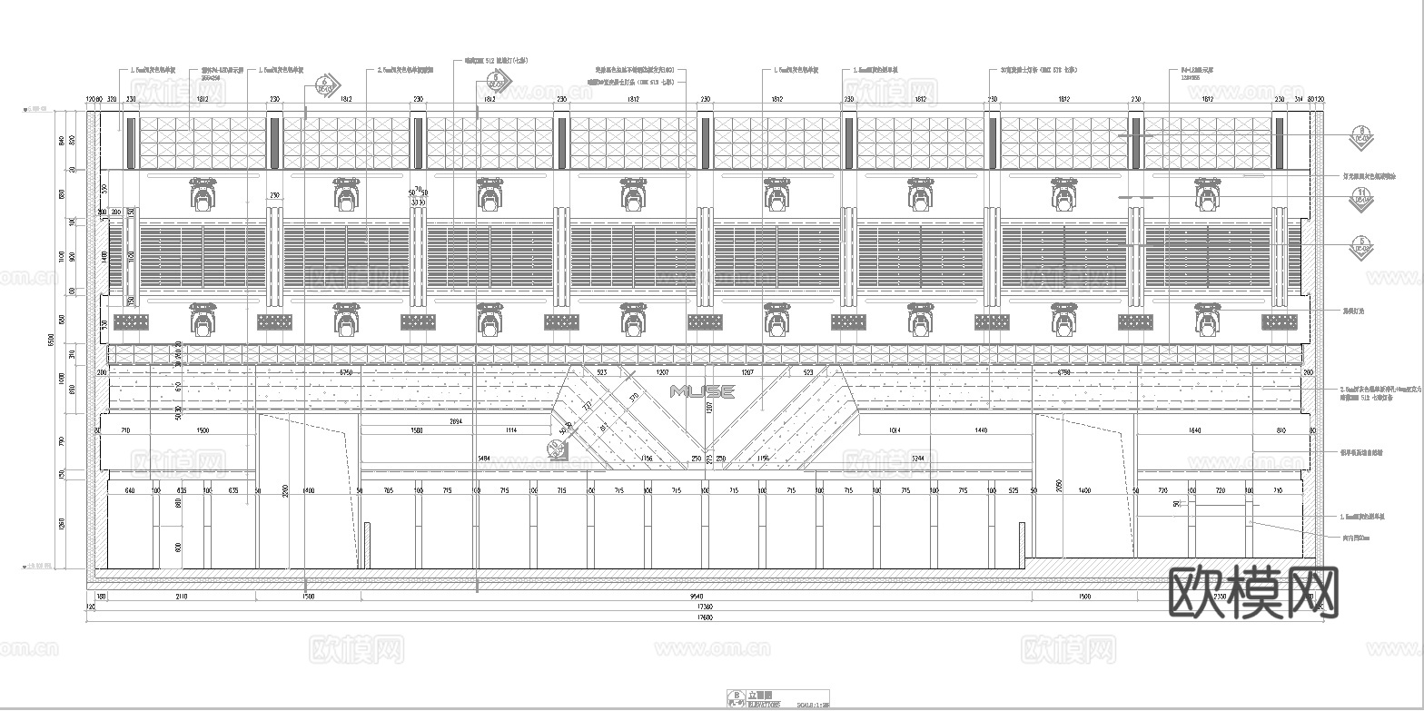 轻奢高档酒吧 最新全套 效果图 施工图设计cad施工图