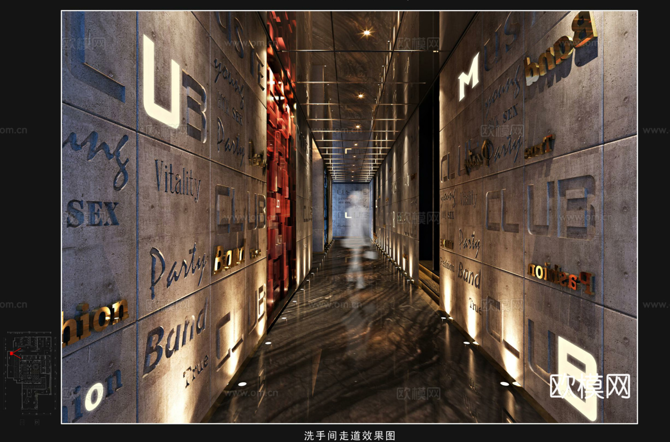 复古酒吧 最新全套 效果图 施工图设计cad施工图