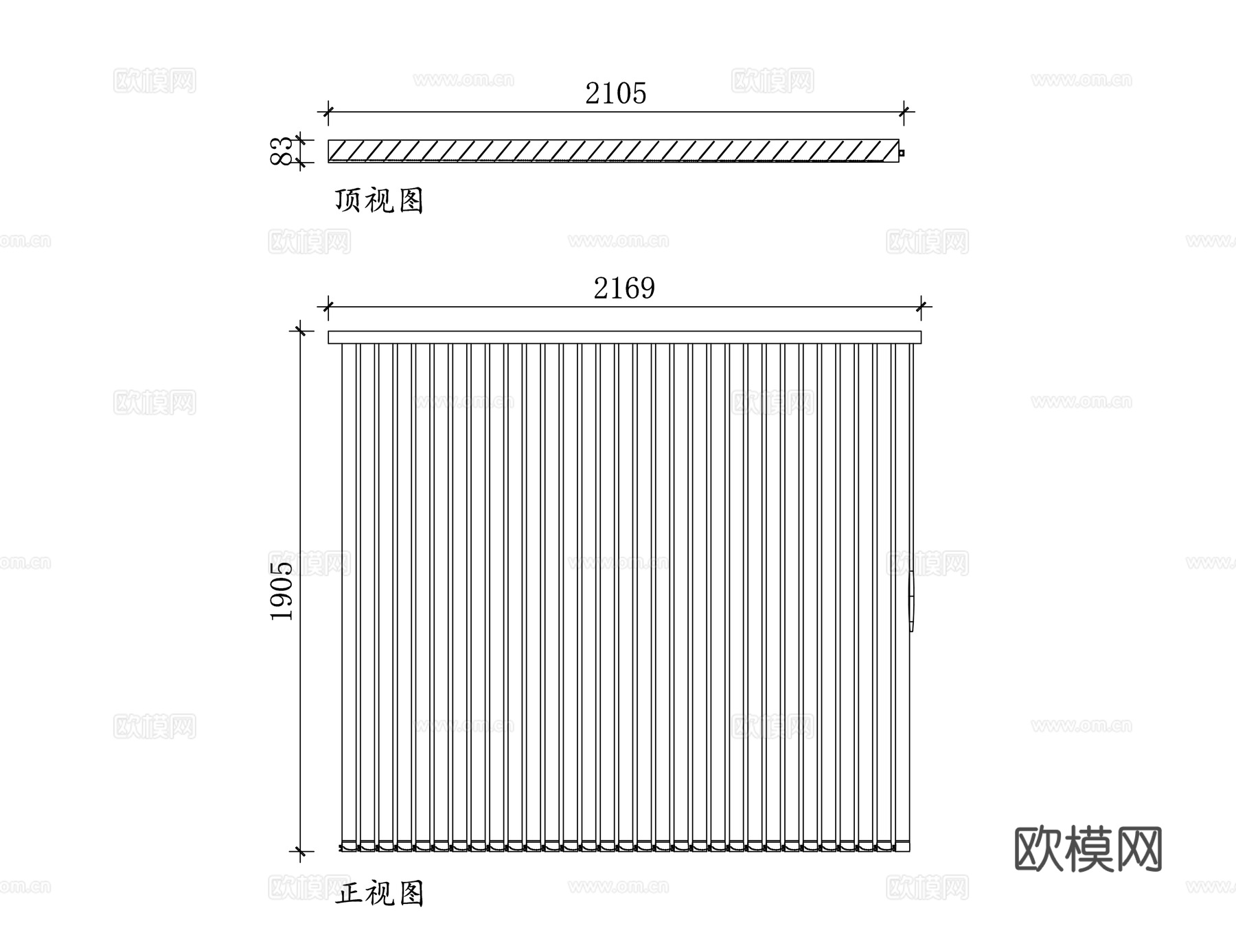 工业隔断帘 厂房防尘帘 车间遮光帘 工厂保温帘 车间防火帘cad施工图