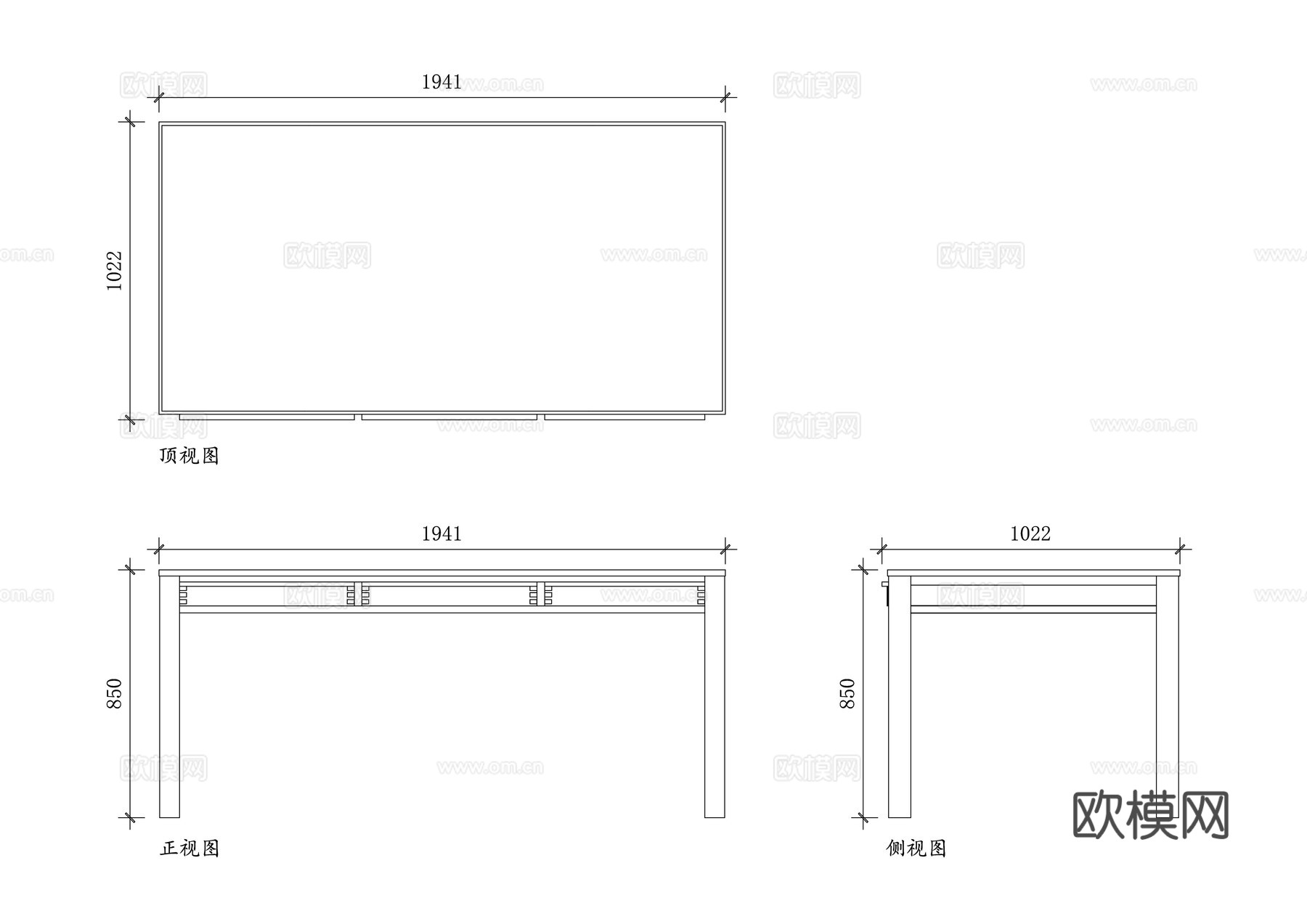 纺织操作台 缝纫工作台 织布工作台 服装加工台 纺织作业台cad施工图