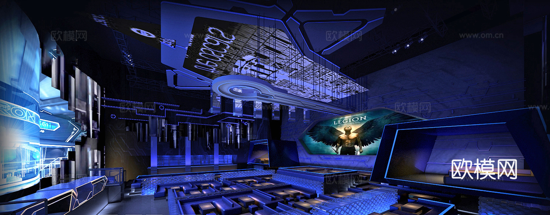 高档酒吧 最新全套 效果图 施工图设计cad施工图