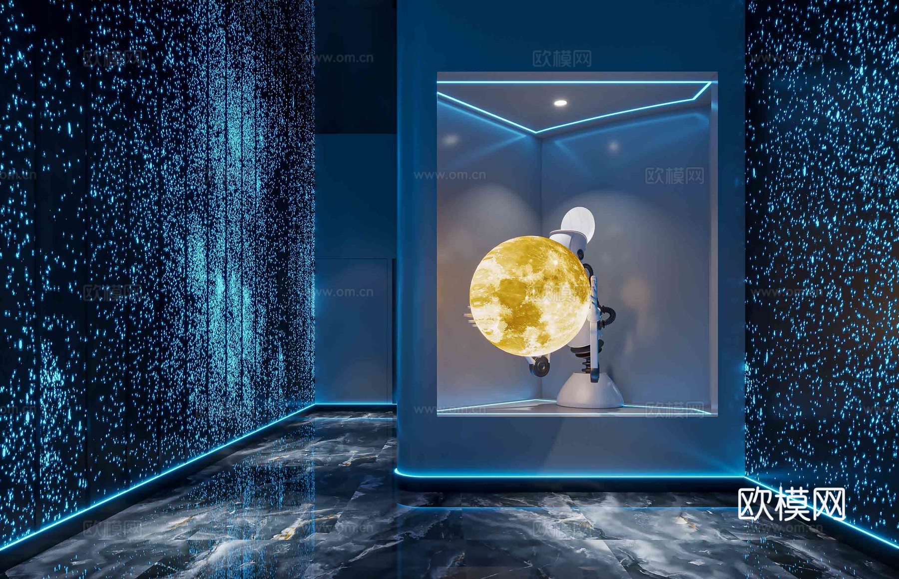 科技风酒吧 最新全套 效果图 施工图设计cad施工图