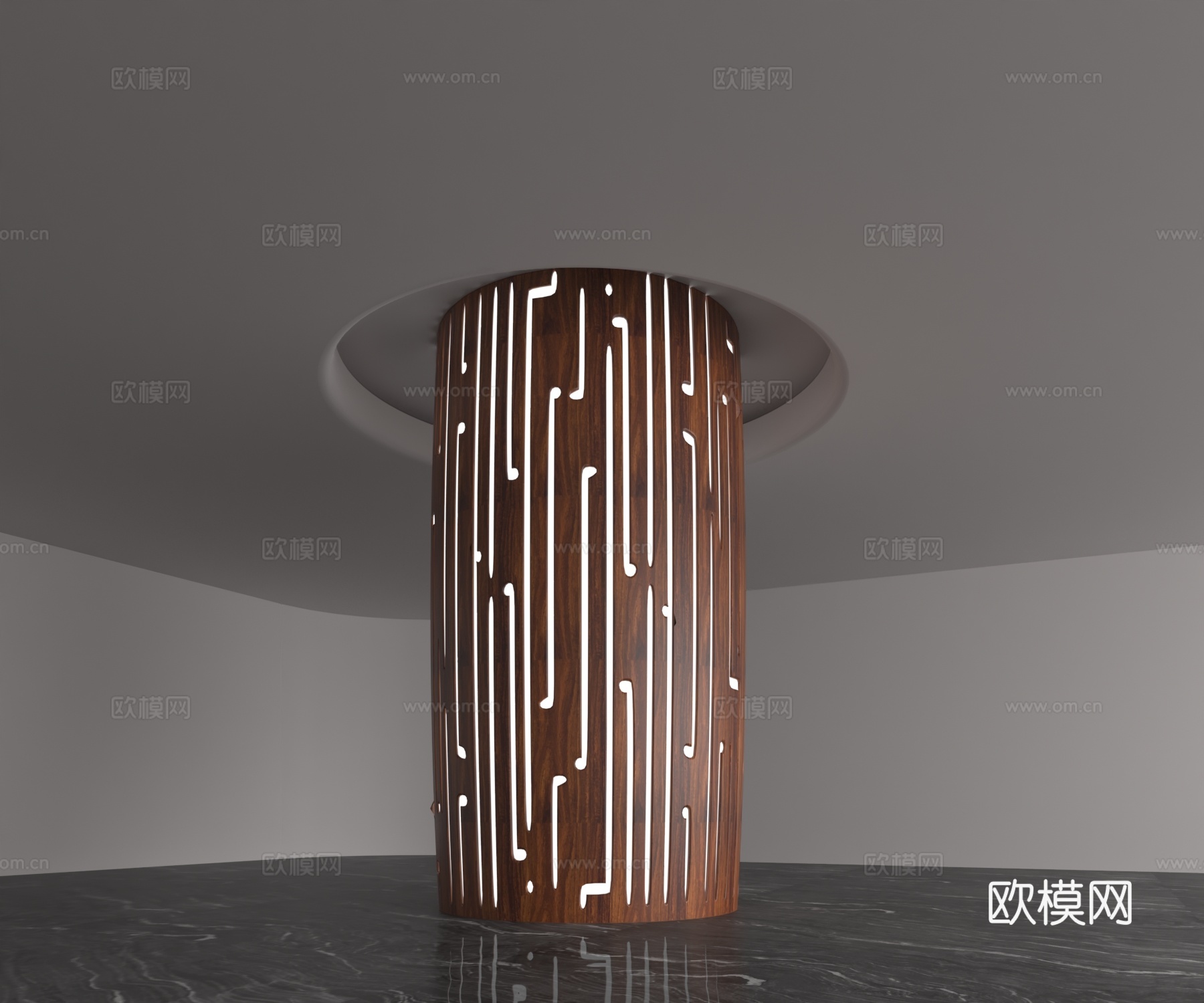 现代柱子3d模型下载