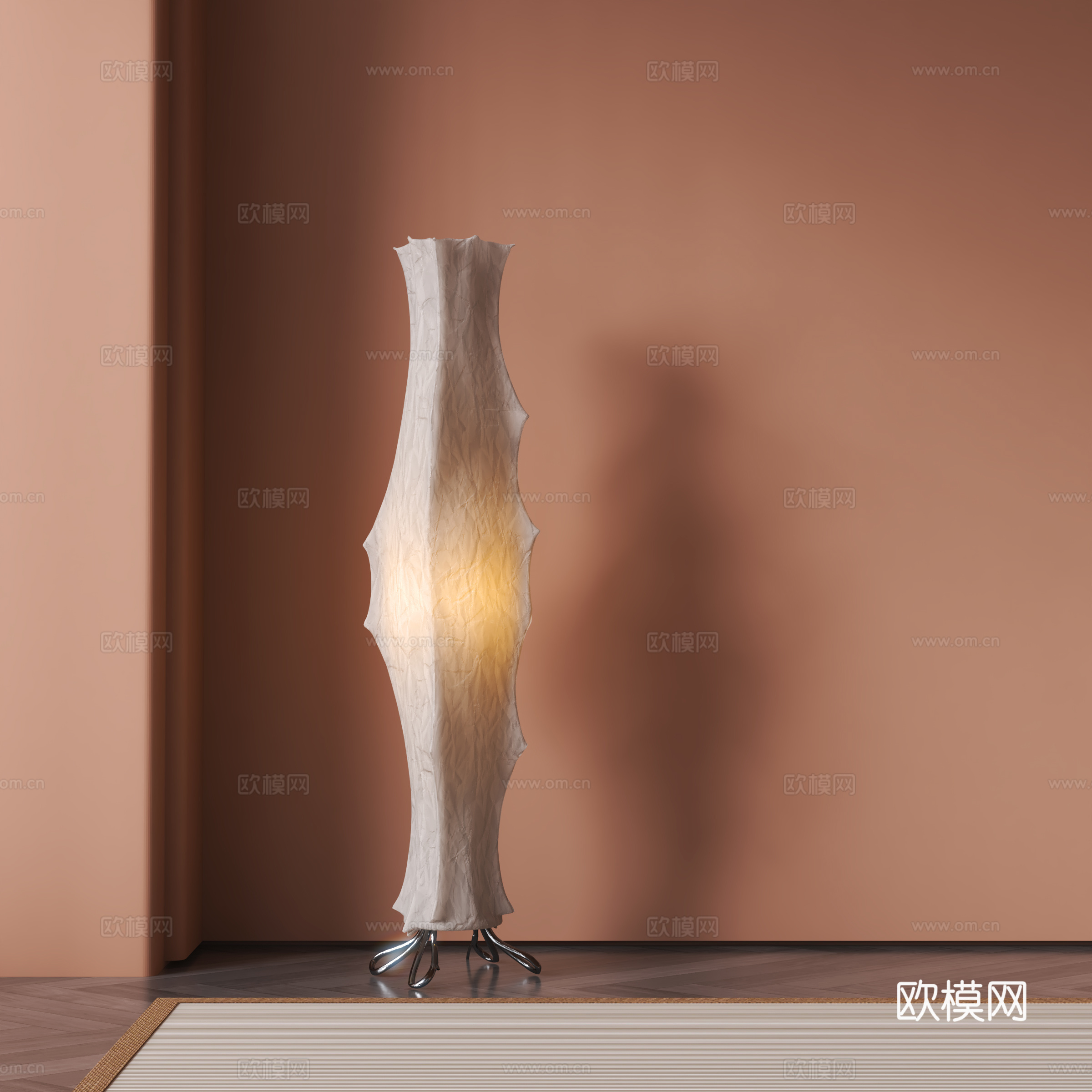 现代落地灯su模型
