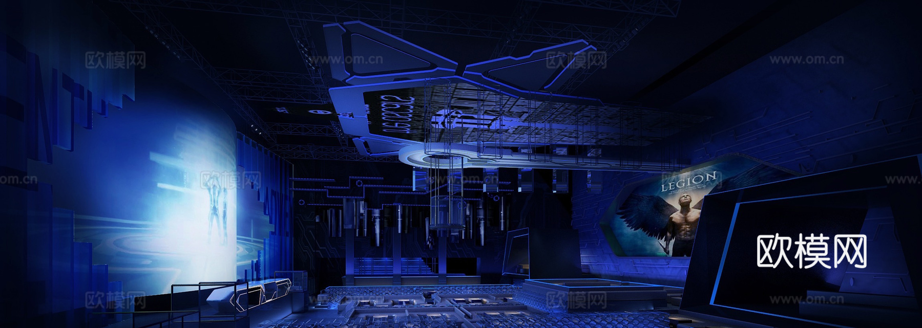 高档酒吧 最新全套 效果图 施工图设计cad施工图