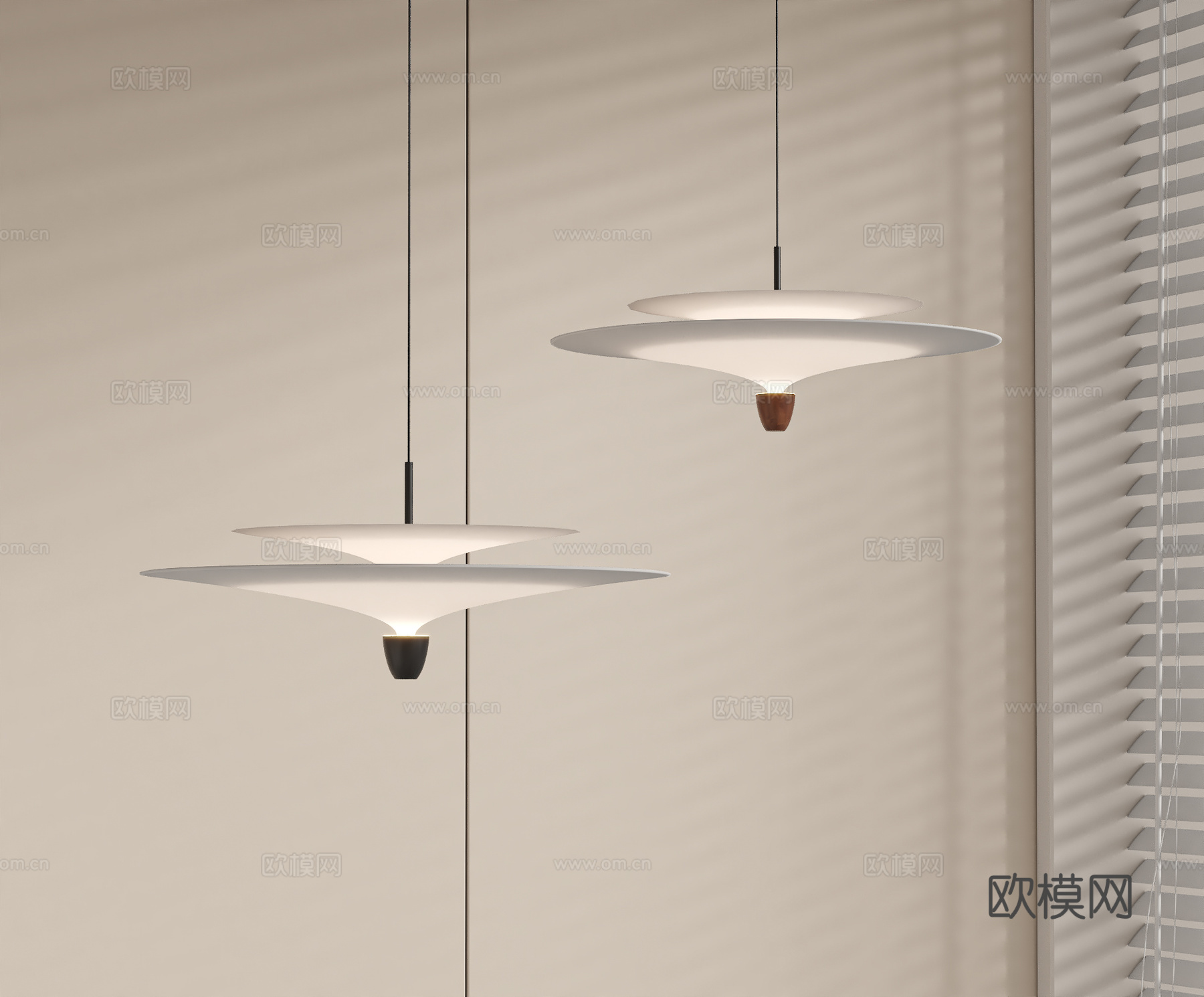 现代艺术吊灯su模型