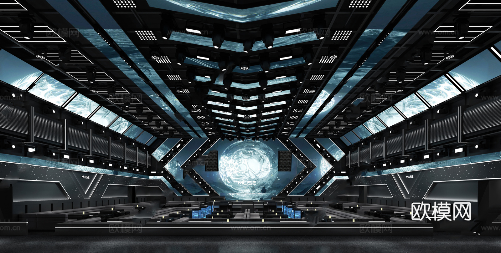 轻奢高档酒吧 最新全套 效果图 施工图设计cad施工图