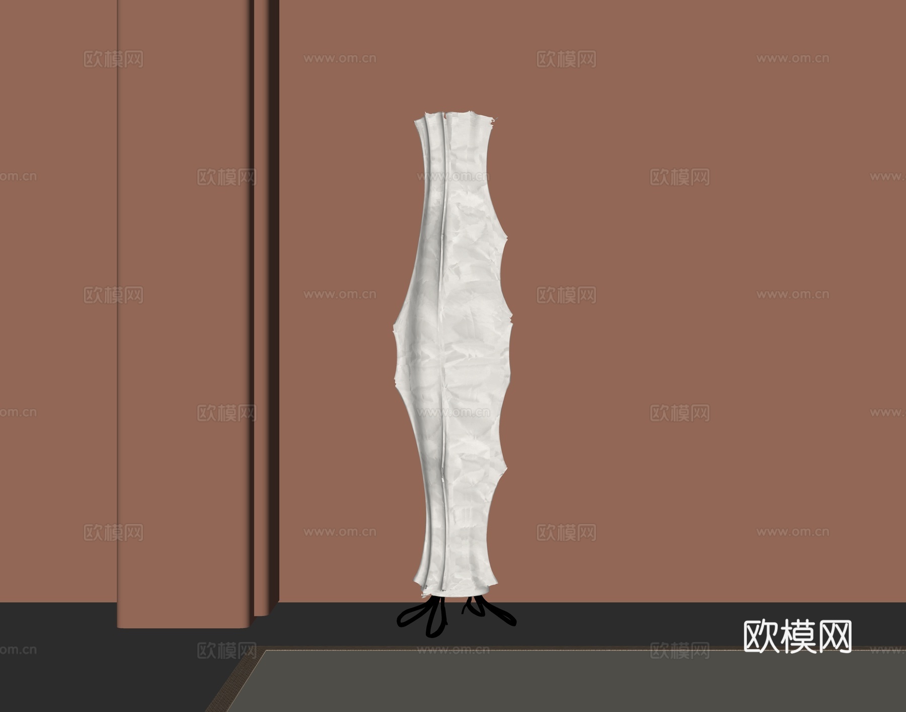 现代落地灯su模型