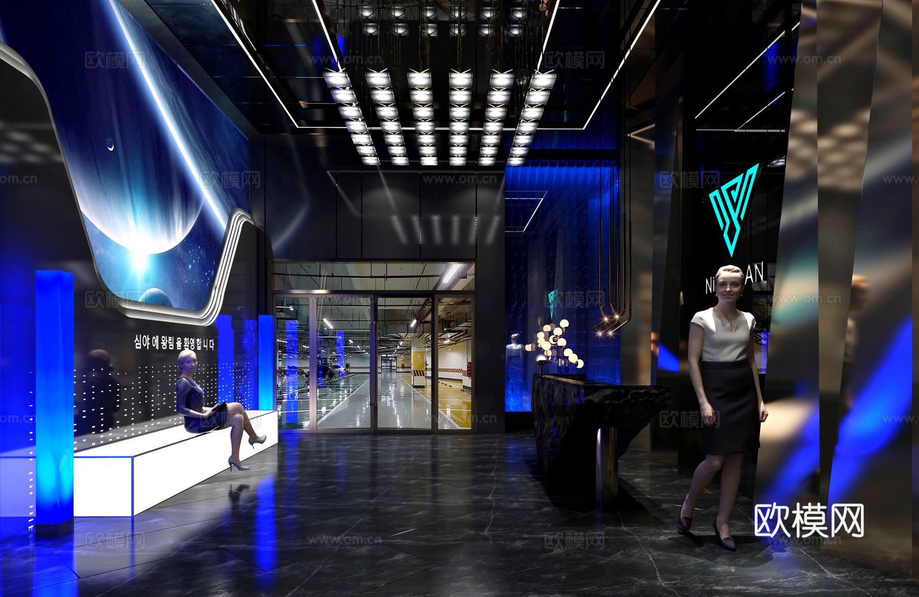 高端酒吧 最新全套 效果图 施工图设计cad施工图