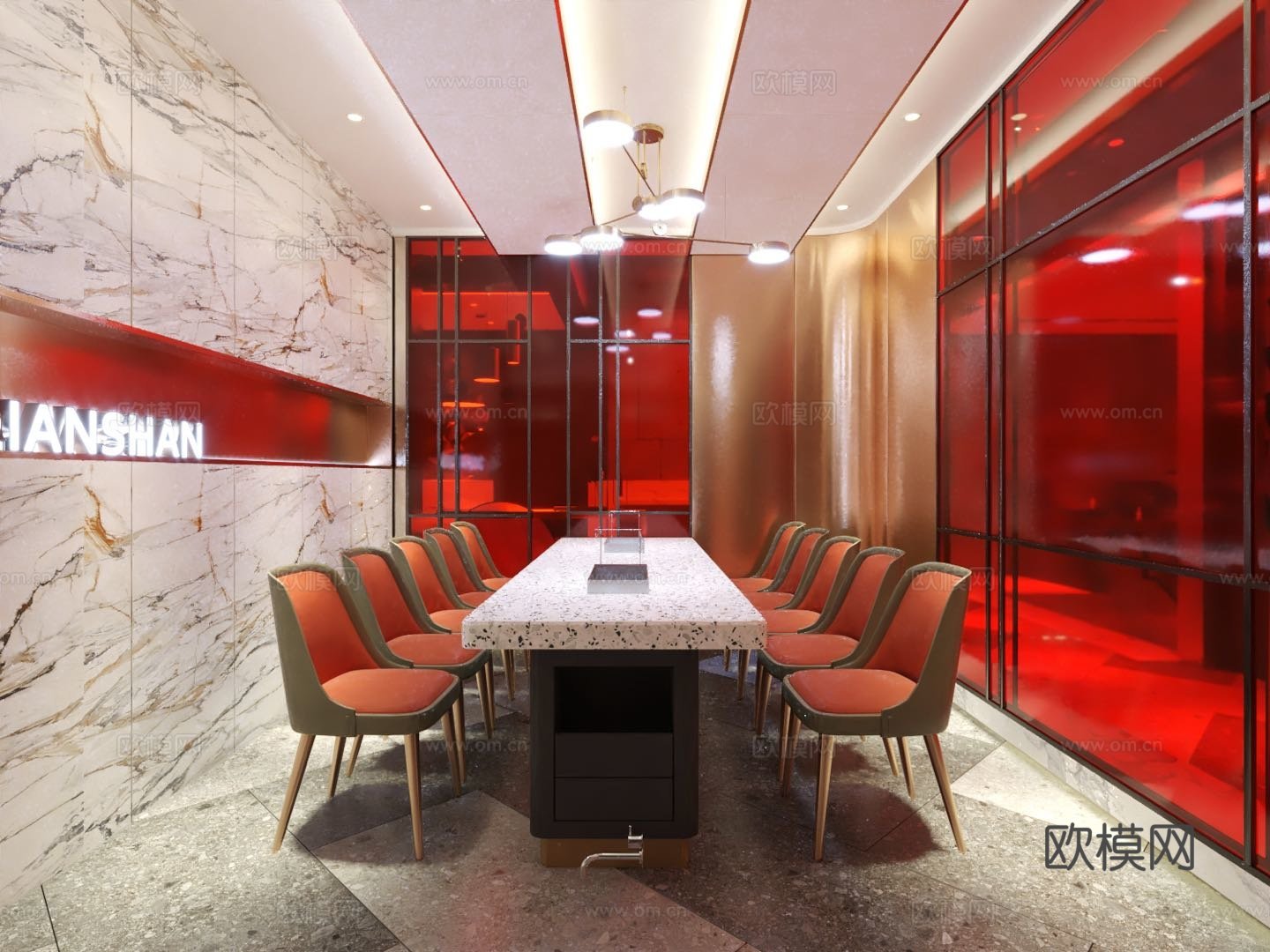 网红风烧烤店 最新全套 效果图 施工图设计cad施工图