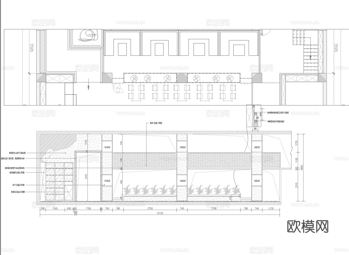 高档酒吧 最新全套 效果图 施工图设计cad施工图