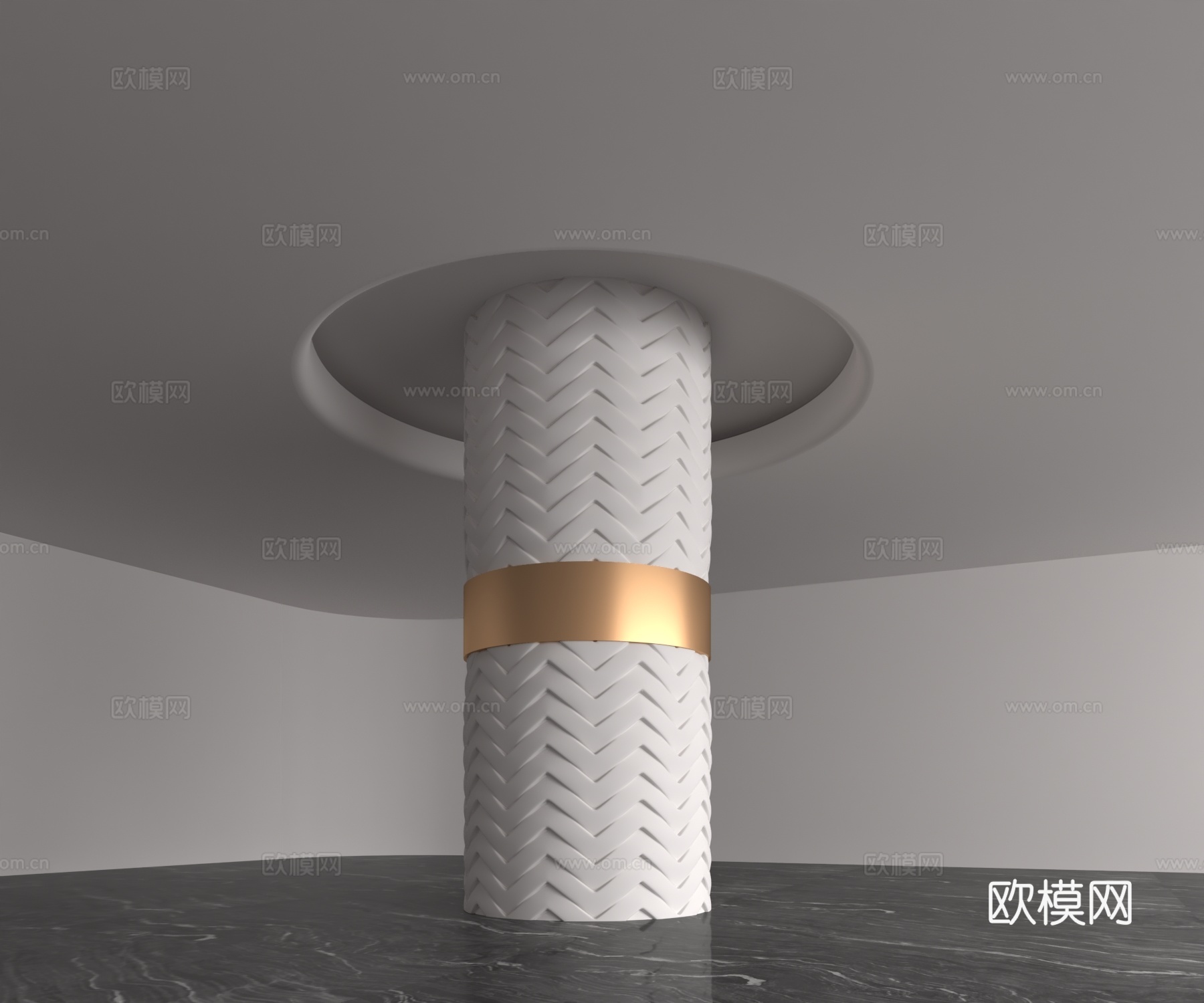 现代柱子3d模型下载