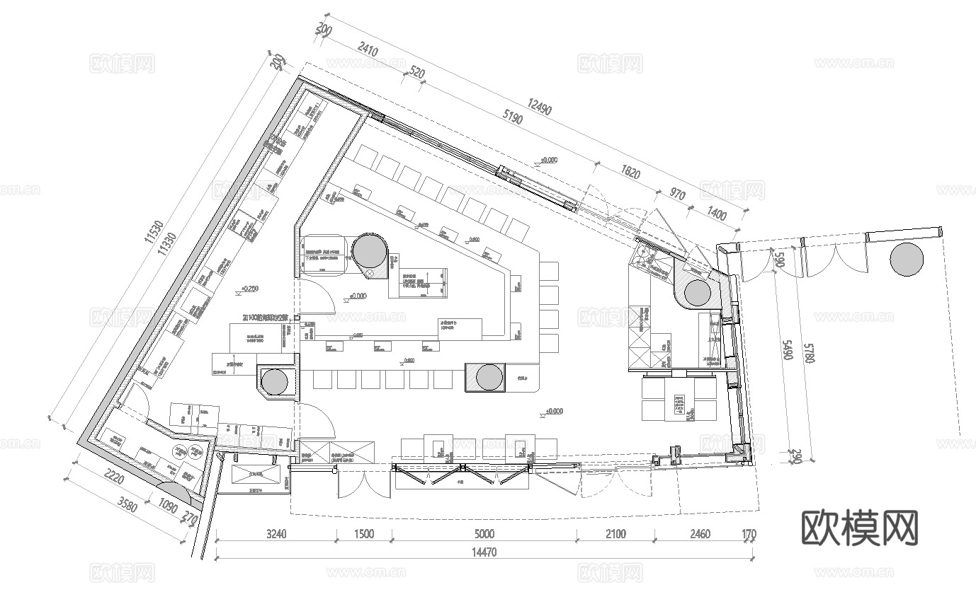 日式烧烤店 最新全套 效果图 施工图设计cad施工图