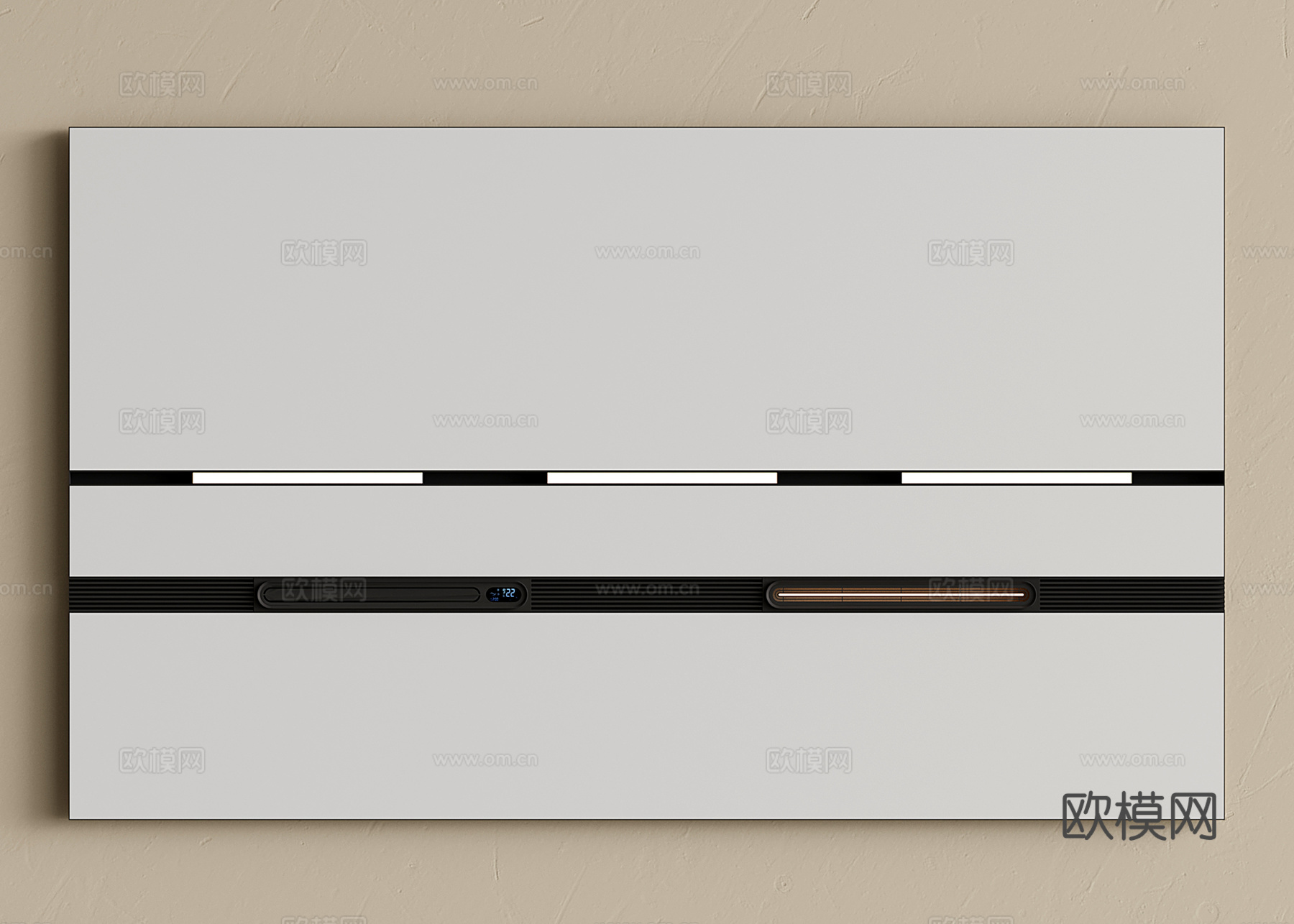 现代蜂窝大板吊顶 集成吊顶 无主灯吊顶 卫生间吊顶su模型