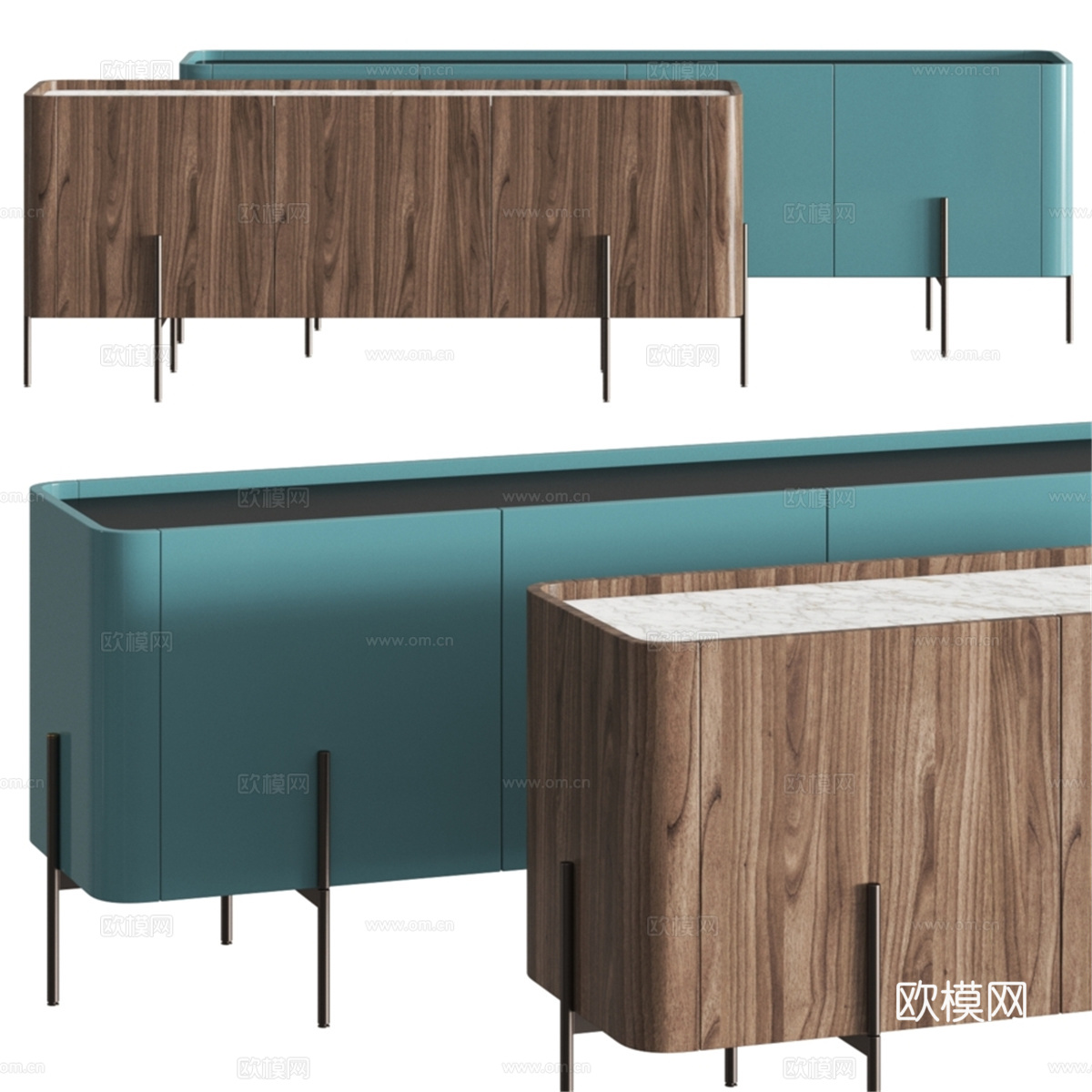 Liu Jo家居系列Caillou边柜3d模型下载