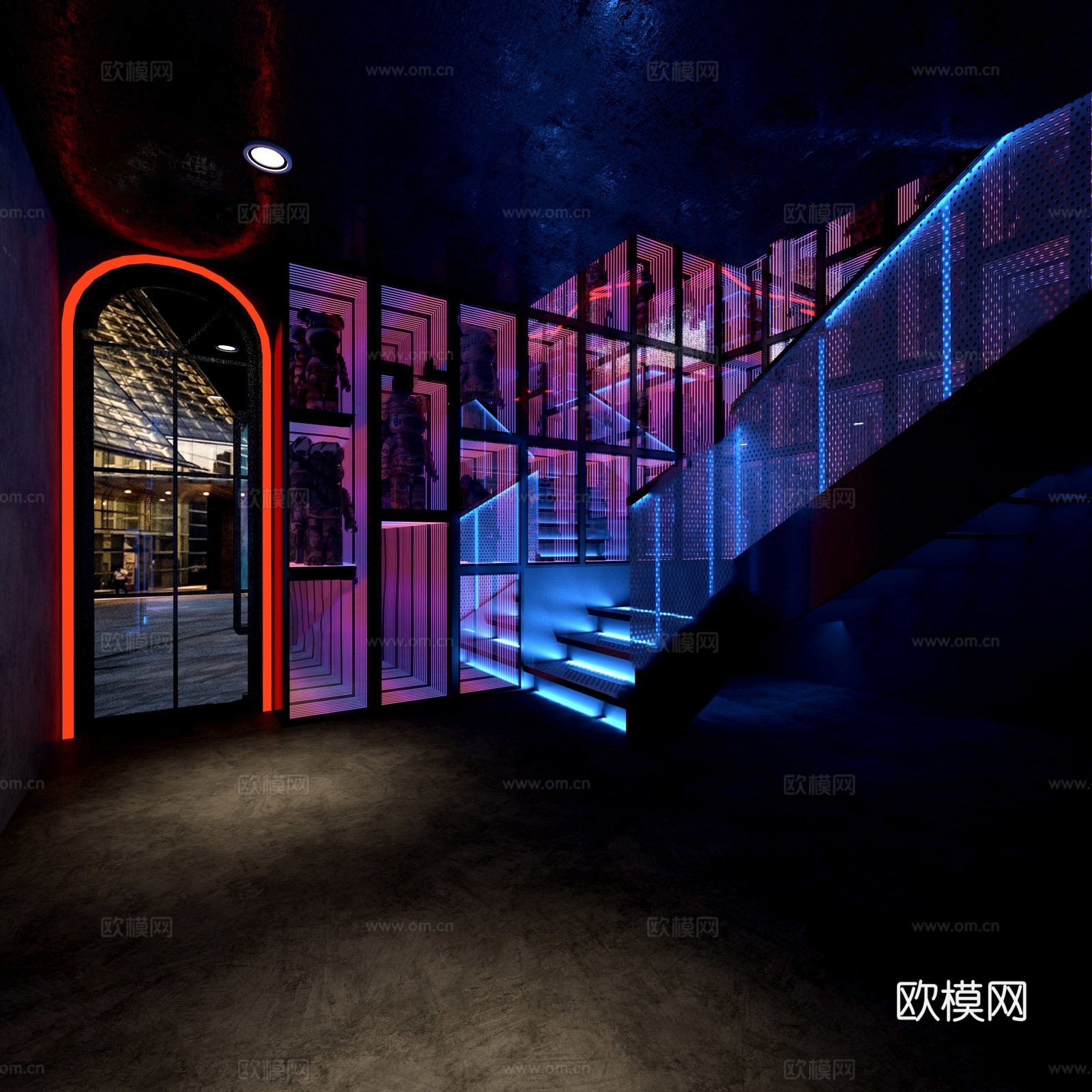 高档酒吧 最新全套 效果图 施工图设计cad施工图