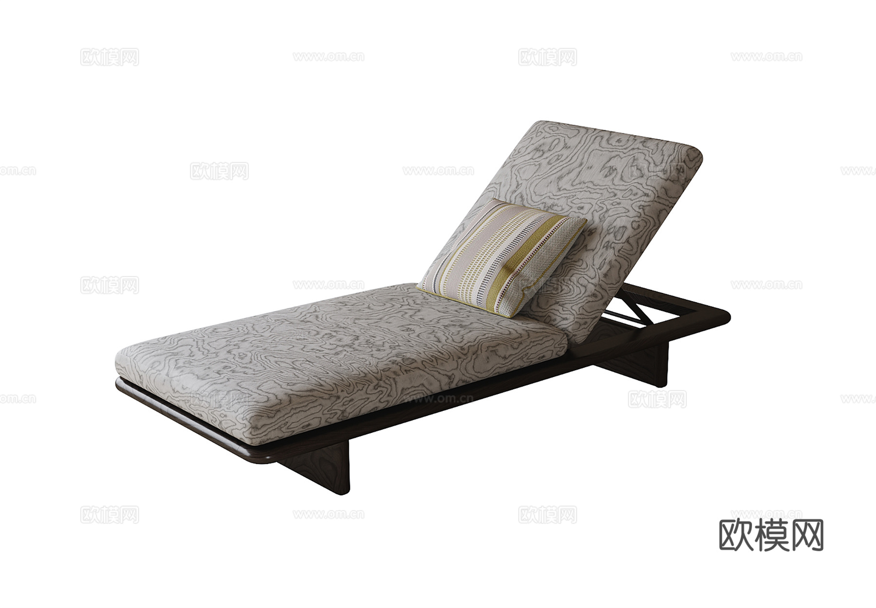 现代户外躺椅su模型