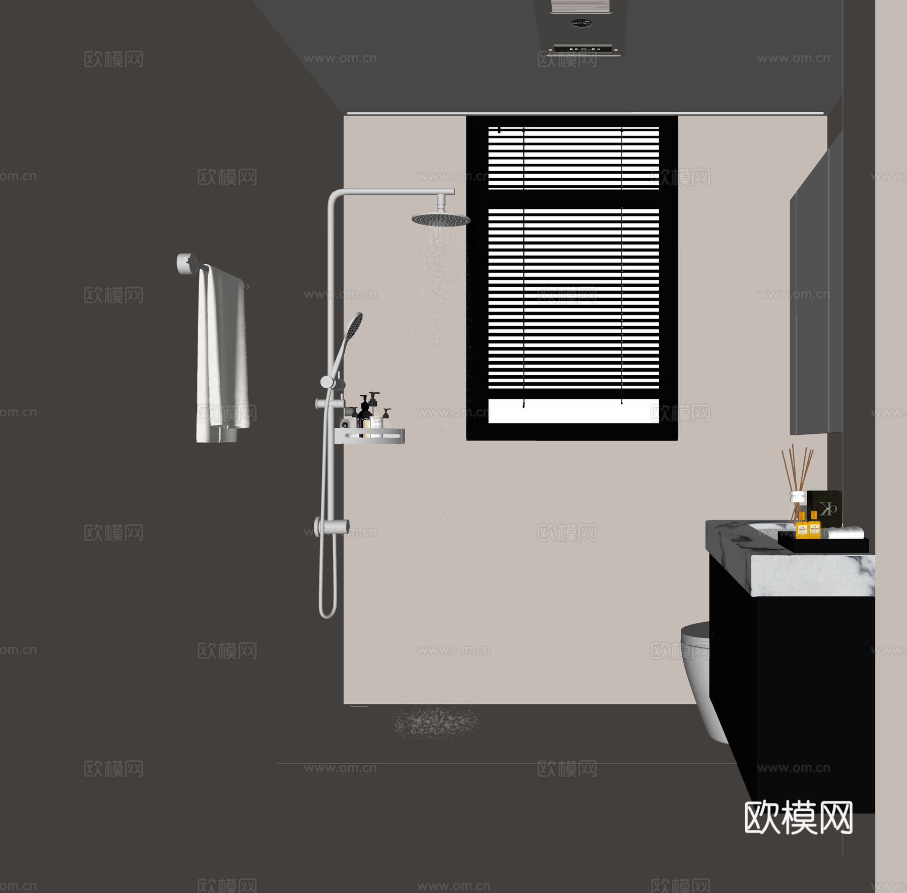 现代卫生间su模型