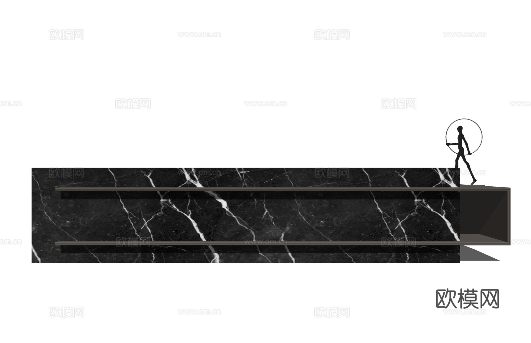 前台 公司前台 电脑su模型