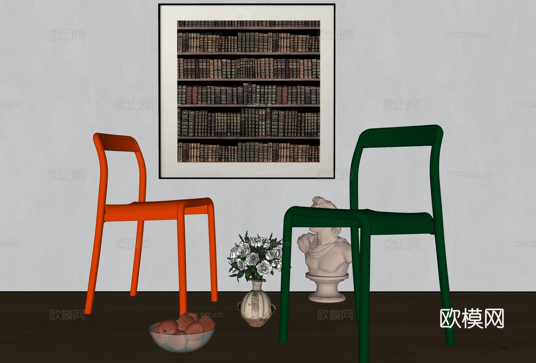 现代单椅su模型