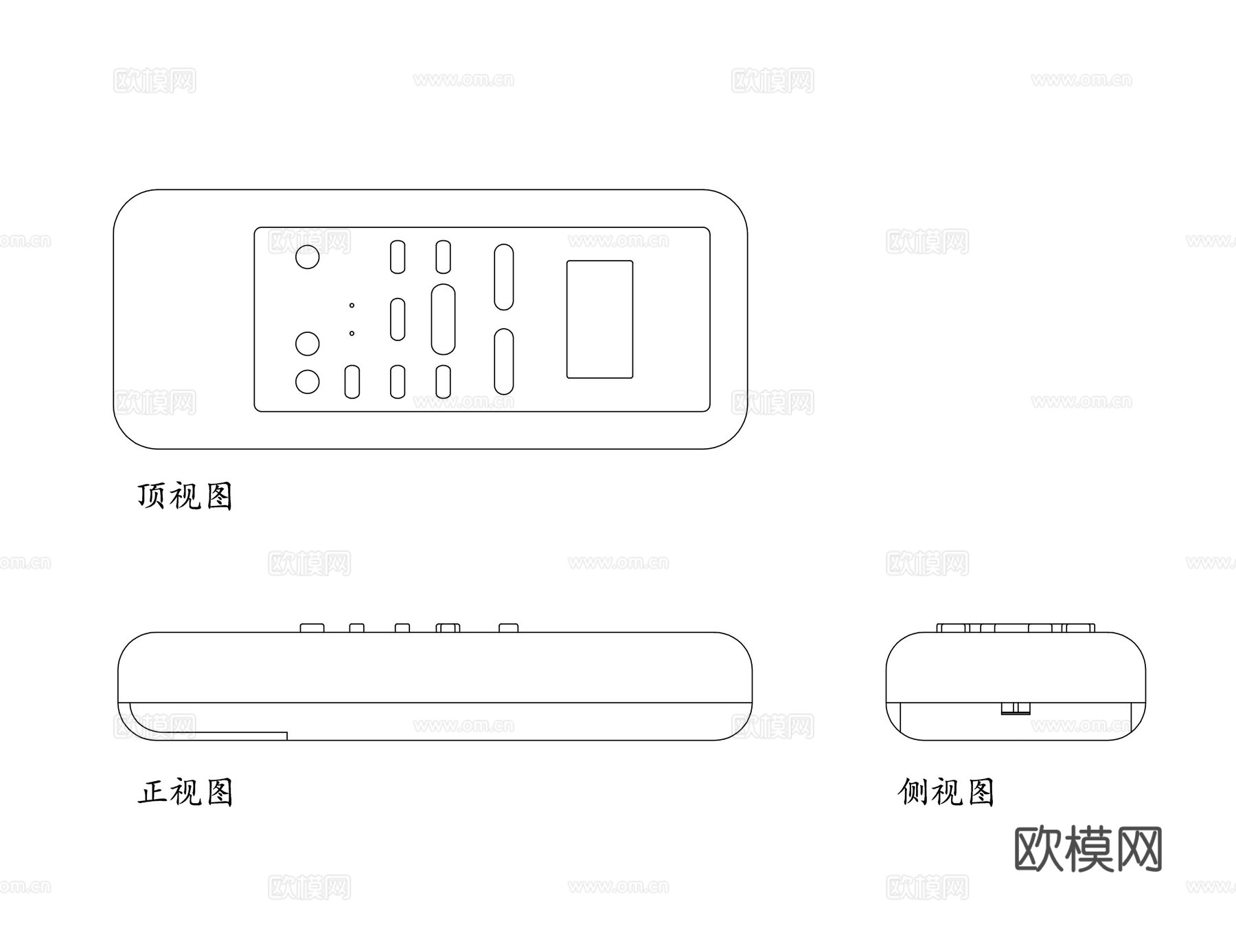 空调遥控 空调控制器 空调遥控板 空调控制遥控器 挂机空调遥cad施工图