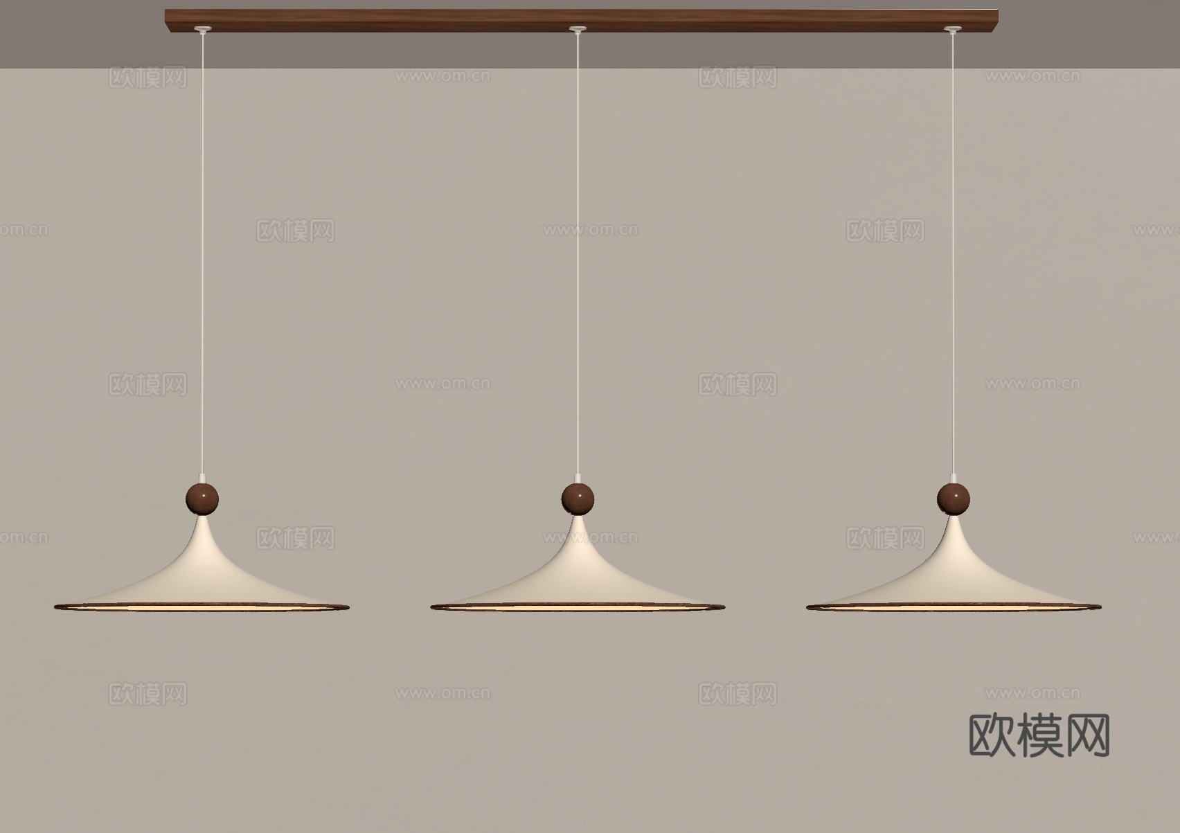 法式奶油吊灯su模型