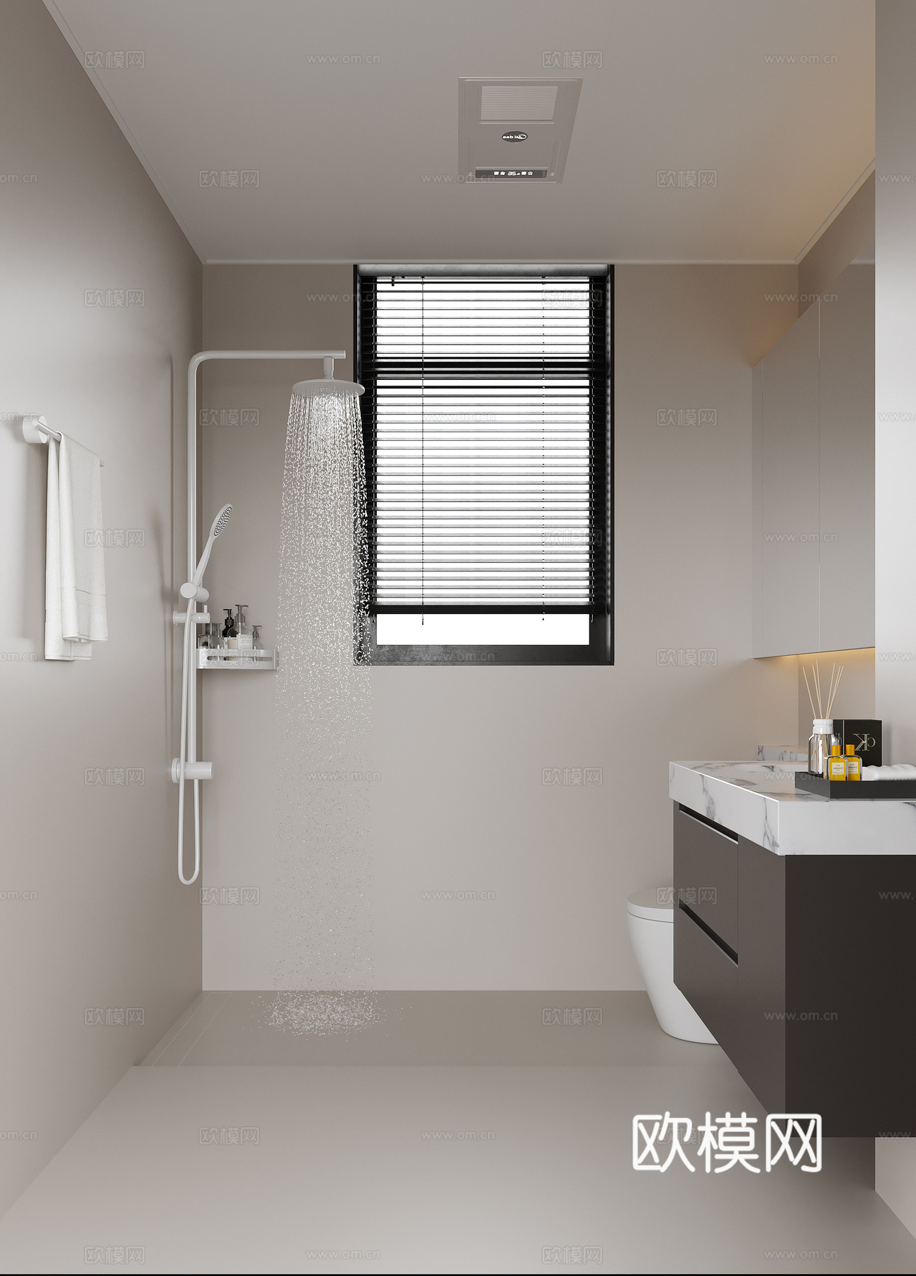 现代卫生间su模型