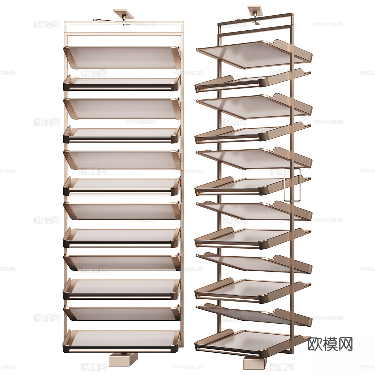 现代旋转鞋架su模型