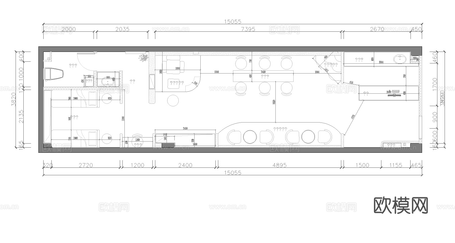 美甲店 美容店 最新全套 施工图 效果图合集cad施工图