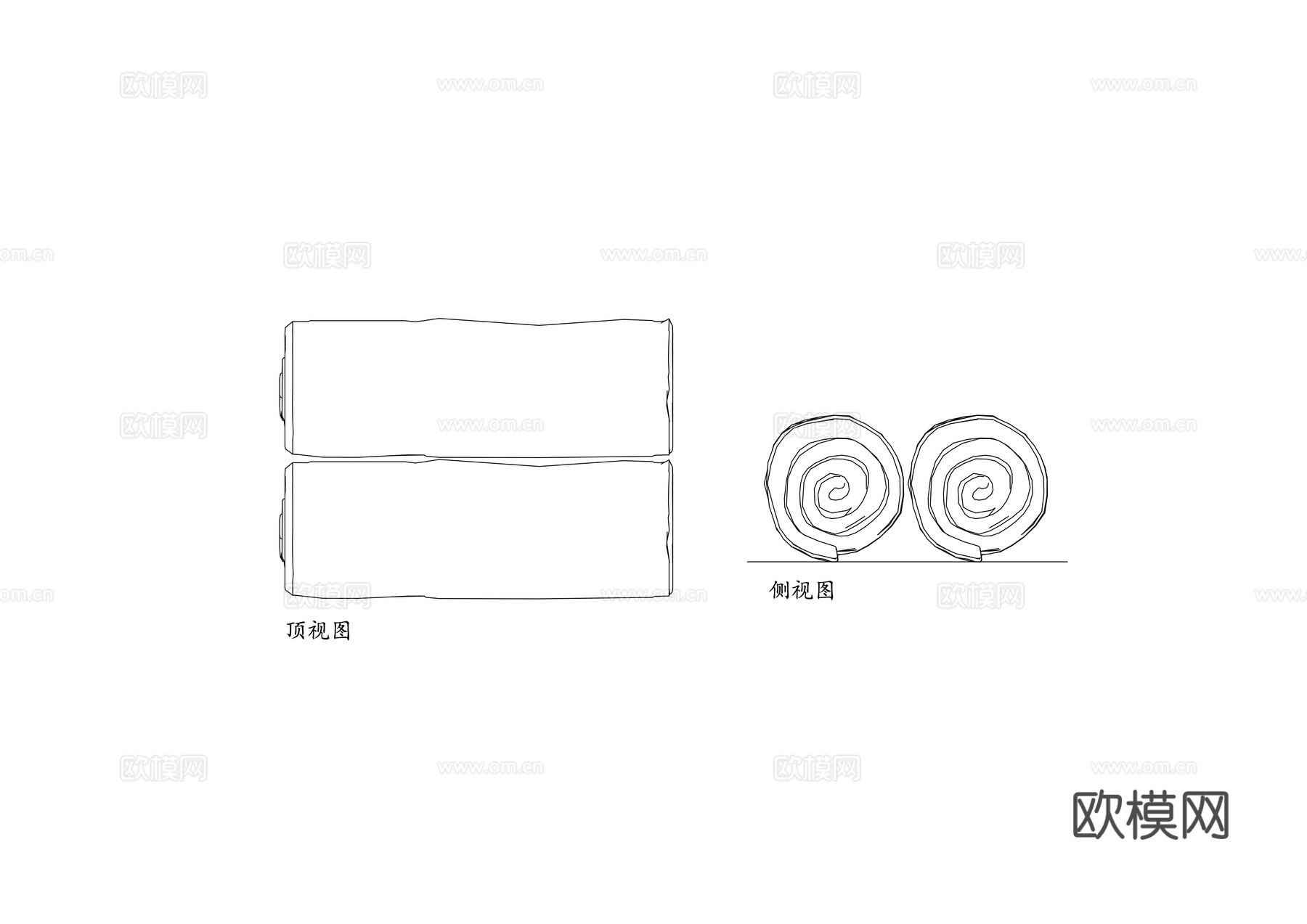卷装毛巾 毛巾卷 卷式毛巾 擦手卷巾 大卷擦手巾cad施工图