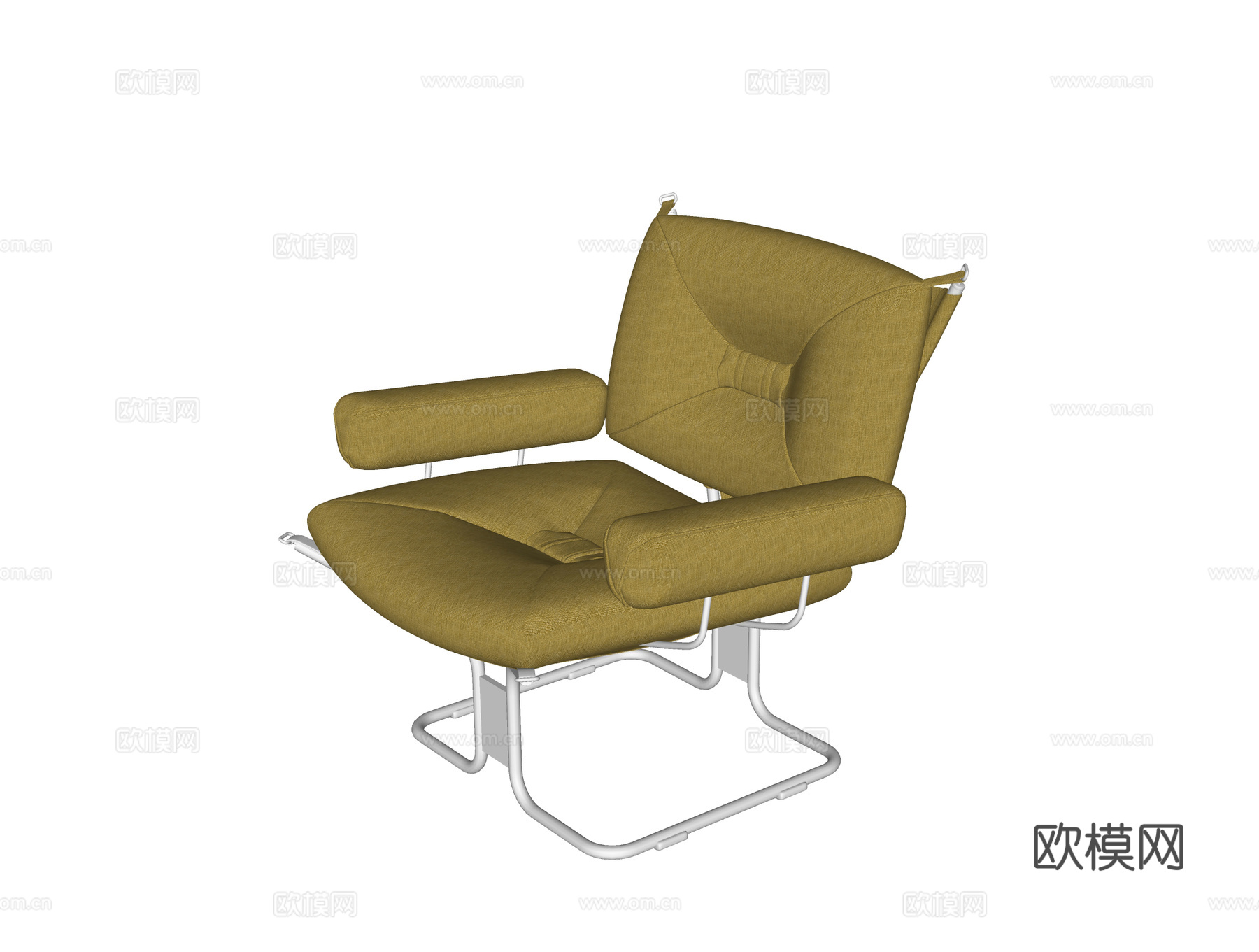 现代休闲椅 单椅su模型